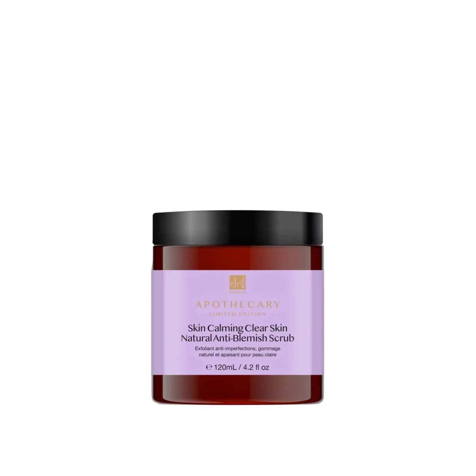Dr. Botanicals Apothecary Skin Calming Clear Skin Natural Anti-Blemish Scrub 120ml (4.2floz)