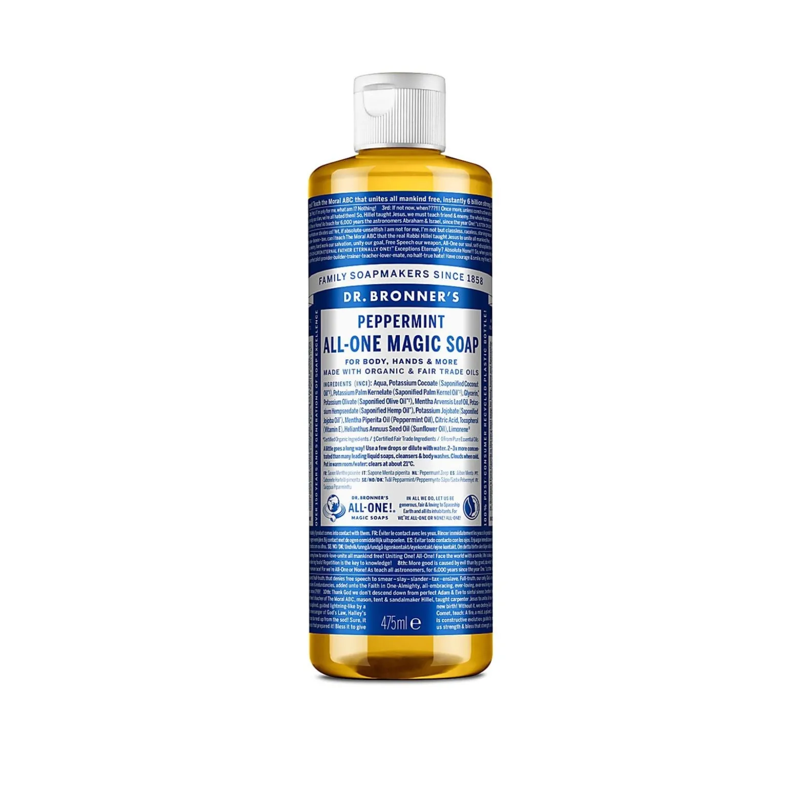 Dr. Bronner's All-One Magic Soap Peppermint 475ml (16.06floz)