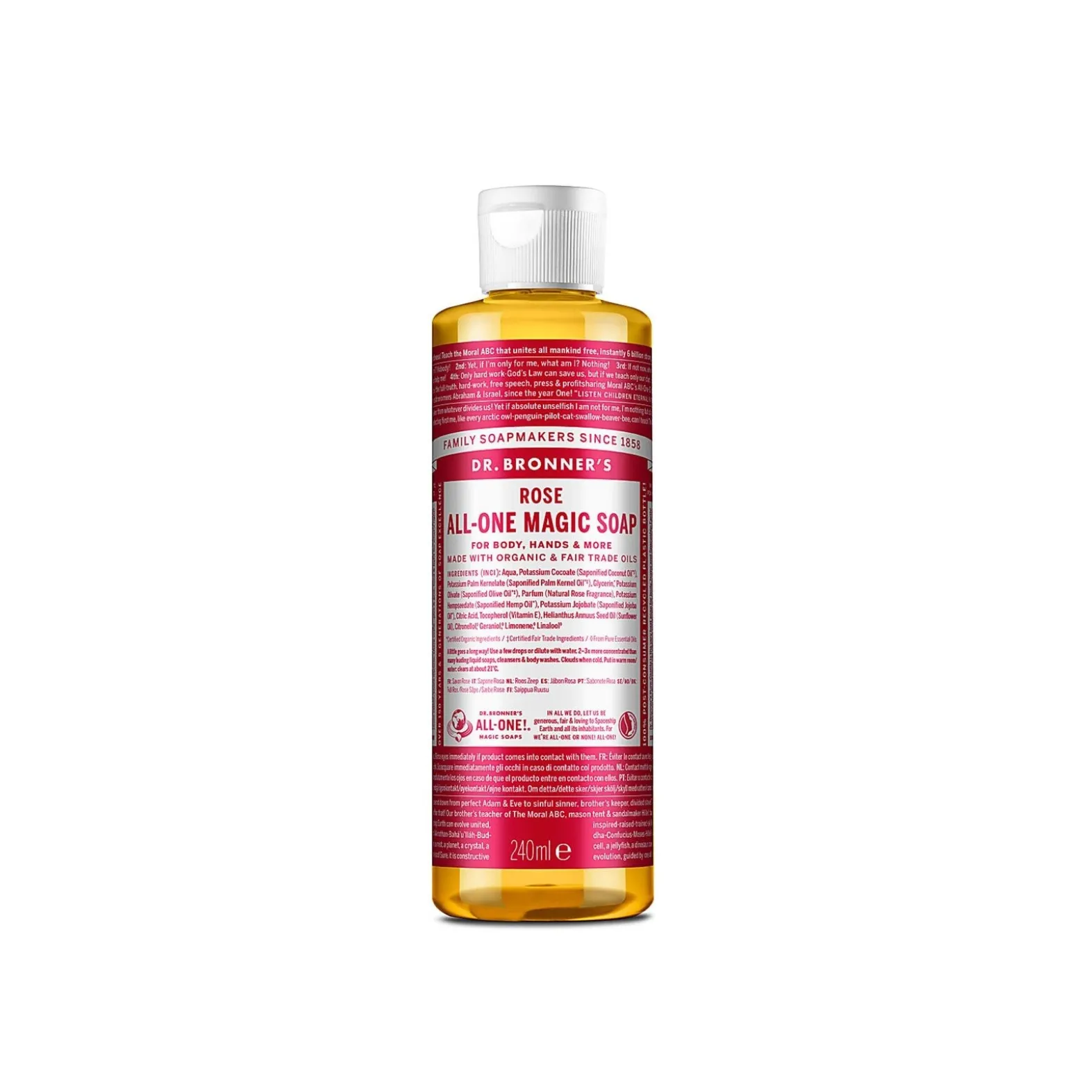 Dr. Bronner's All-One Magic Soap Rose 240ml (8.11floz)