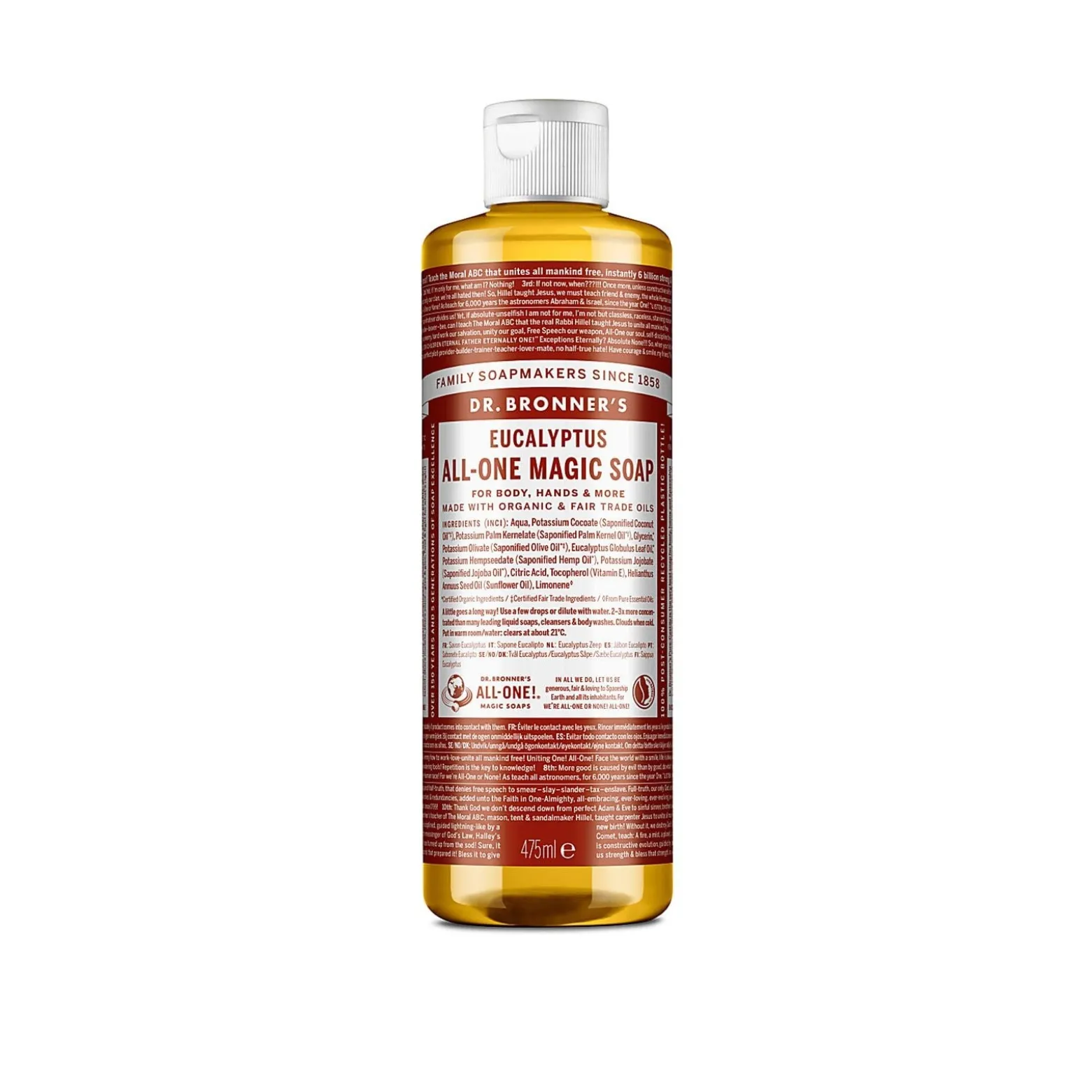 Dr. Bronner's All-One Magic Soap Eucalyptus 475ml (16.06floz)