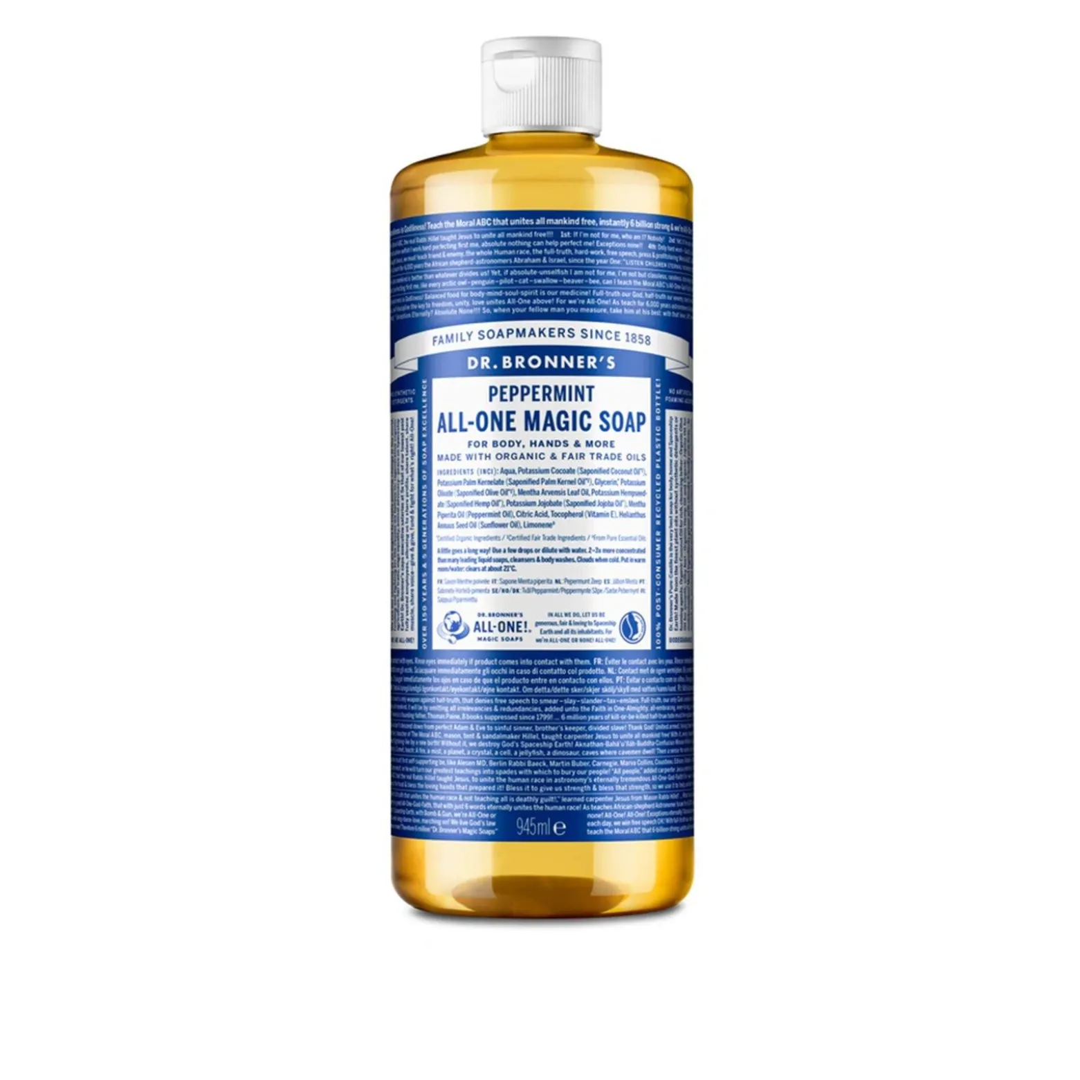 Dr. Bronner's All-One Magic Soap Peppermint 945ml (31.9floz)