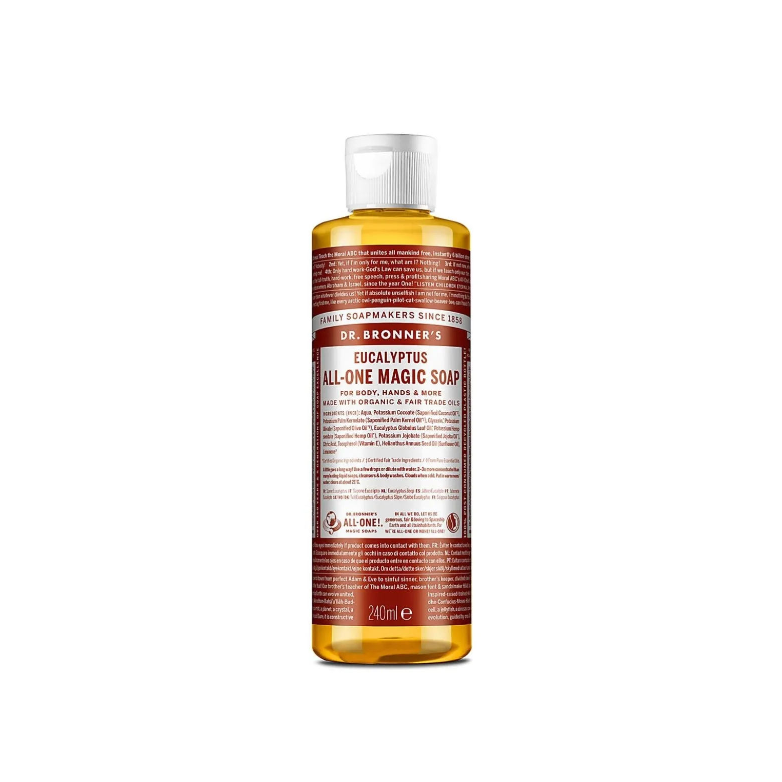 Dr. Bronner's All-One Magic Soap Eucalyptus 240ml (8.11floz)