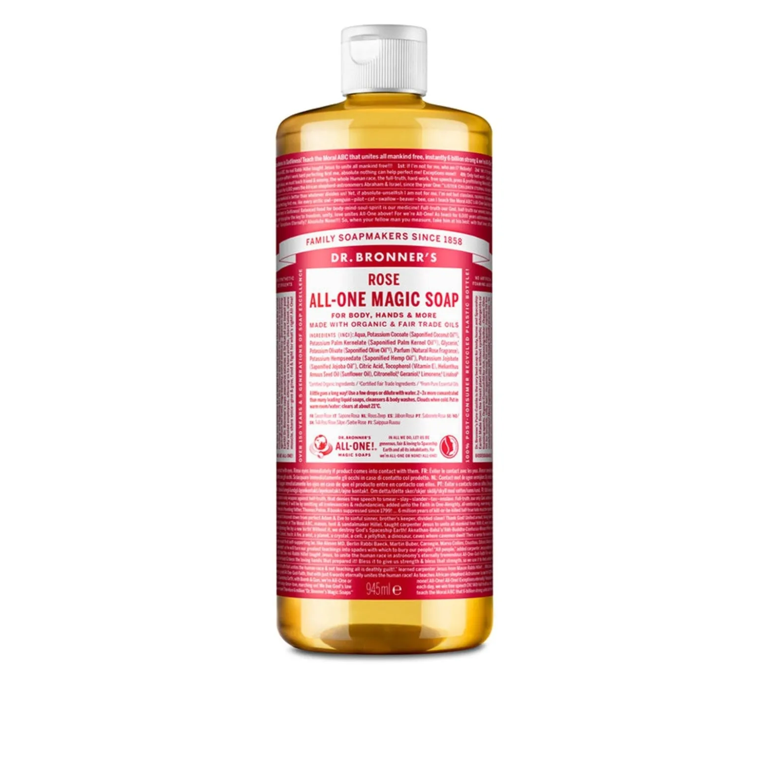 Dr. Bronner's All-One Magic Soap Rose 945ml (31.95floz)