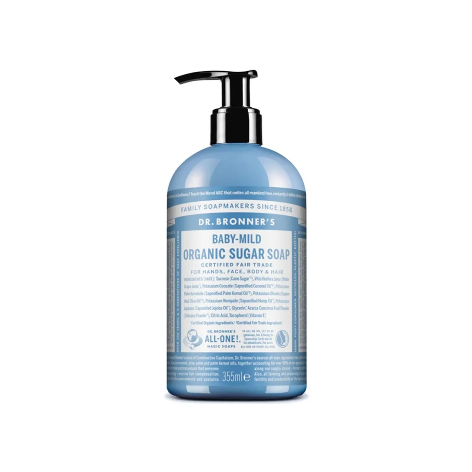 Dr. Bronner's Organic Sugar Soap Baby-Mild 355ml (12floz)