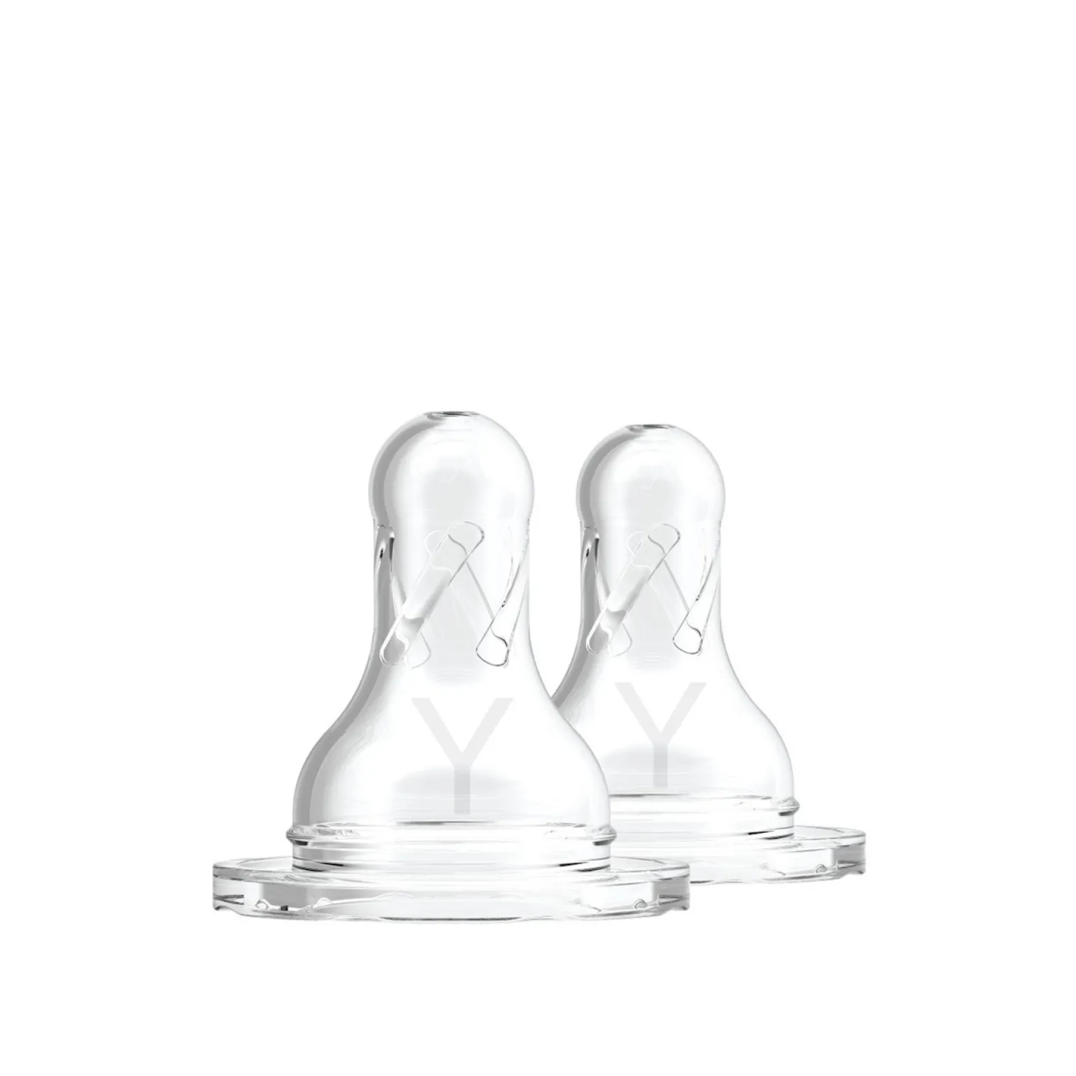 Dr. Brown's Fast Flow Y-Cut Narrow Baby Bottle Silicone Nipple 9m+ x2