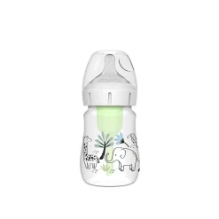 Dr. Brown’s Options+ Anti-Colic Wide-Neck BPA-Free Plastic Baby Bottle 0m+ Jungle 150ml