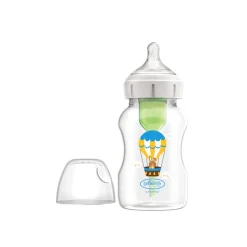 Dr. Brown’s Options+ Anti-Colic Wide-Neck BPA-Free Plastic Bottle 3m+ Bunny 330ml (11.15floz)