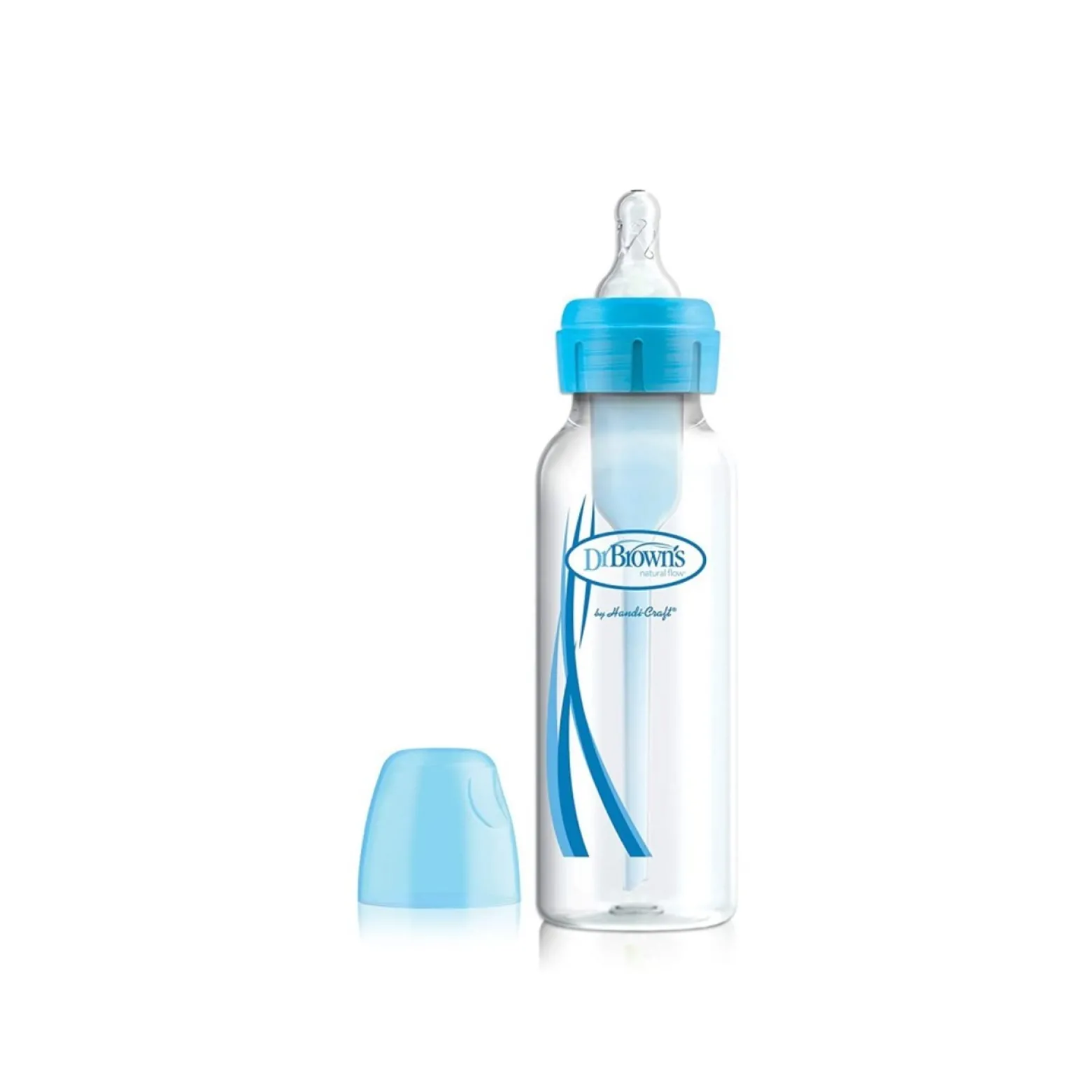 Dr. Brown’s Options+ Anti-Colic Narrow BPA-Free Plastic Bottle 0m+ Blue 250ml (8.45floz)
