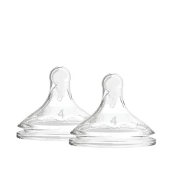Dr. Brown's Options+ Fast Flow Wide-Neck Baby Bottle Silicone Nipple 9m+ x2