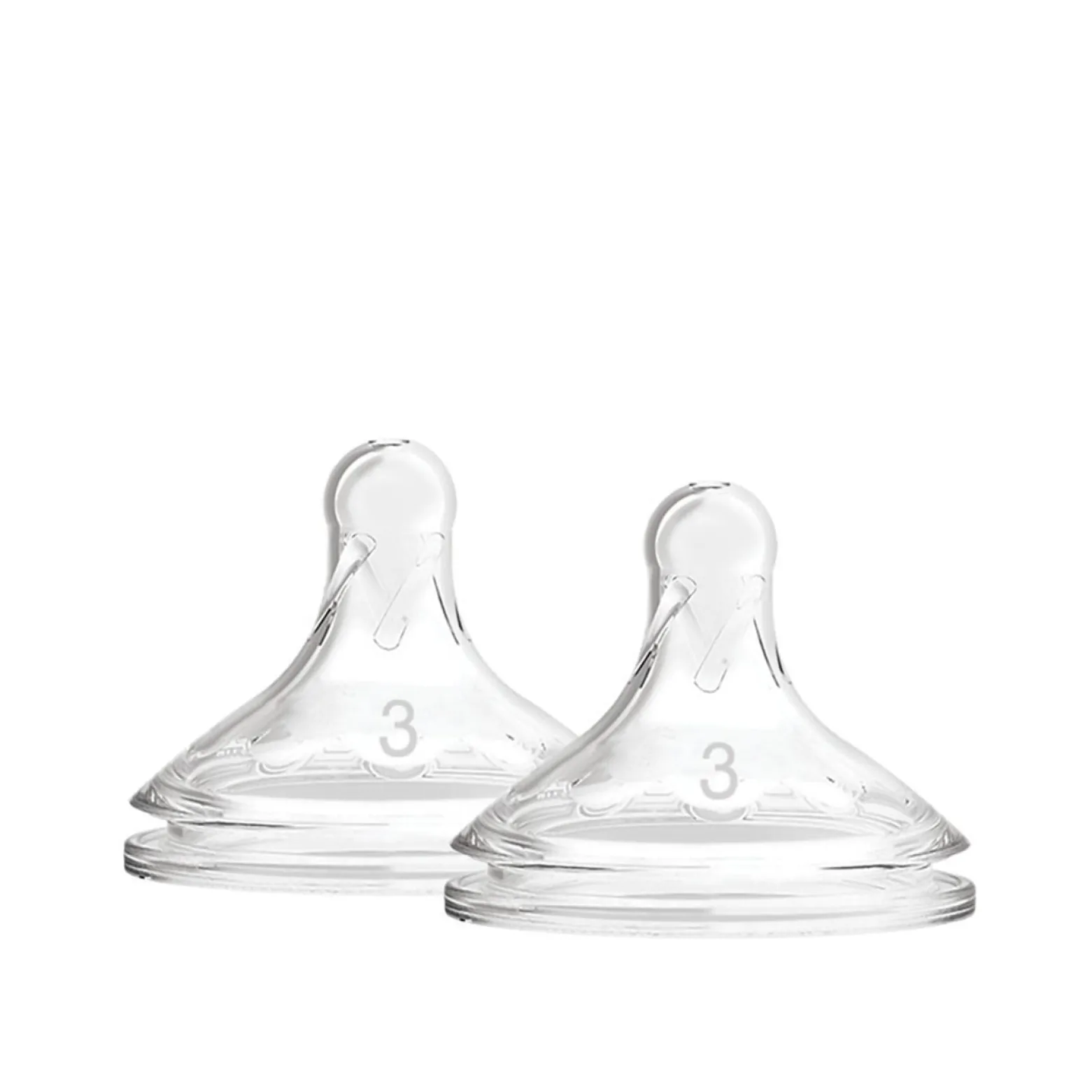 Dr. Brown's Options+ Medium-Fast Flow Wide-Neck Bottle Silicone Nipple 6m+ x2