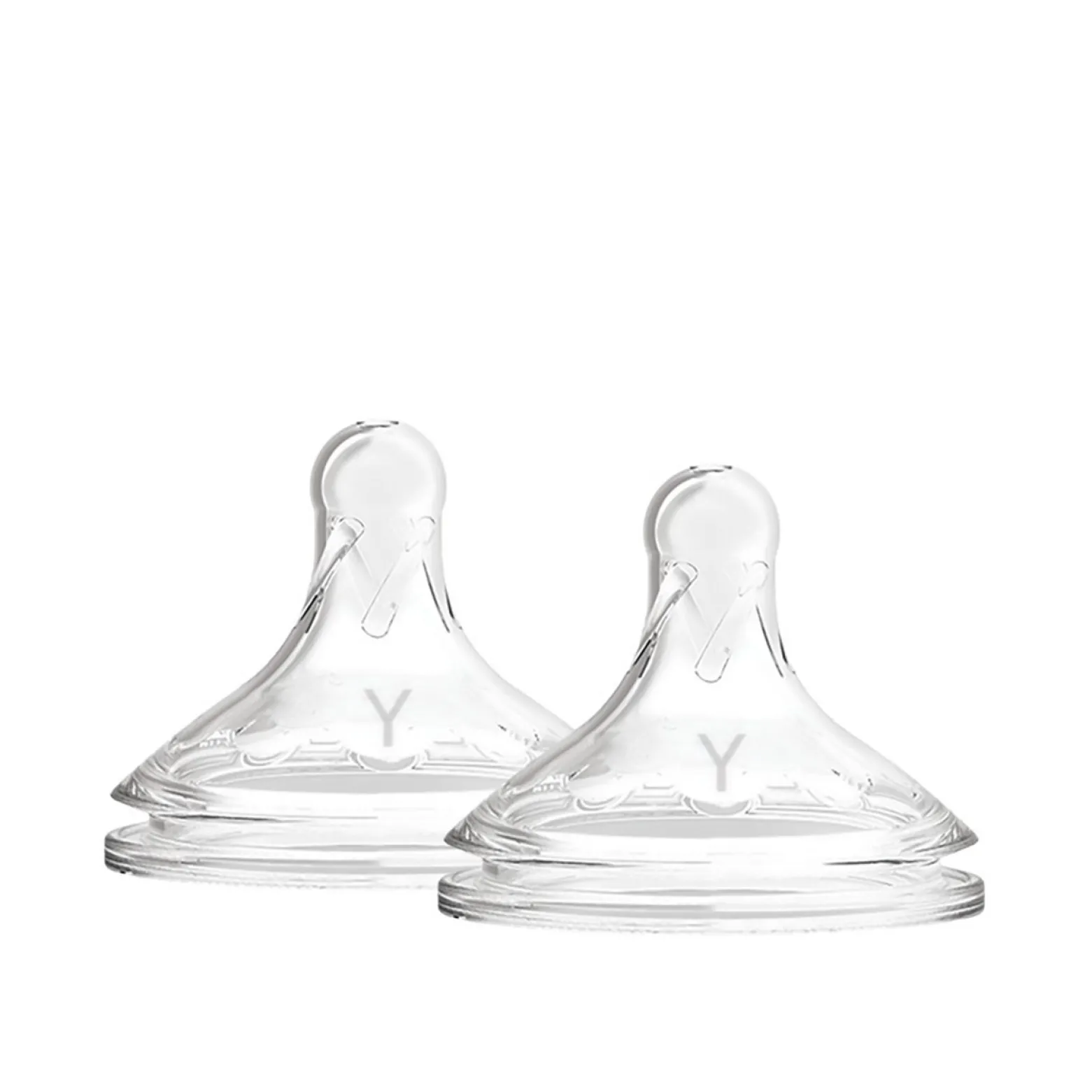 Dr. Brown's Options+ Wide-Neck BPA-Free Plastic Bottle Y-Cut Silicone Nipple 9m+ x2