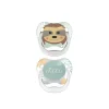 Dr. Brown's PreVent Animal Faces Pacifier 6-18m Green x2