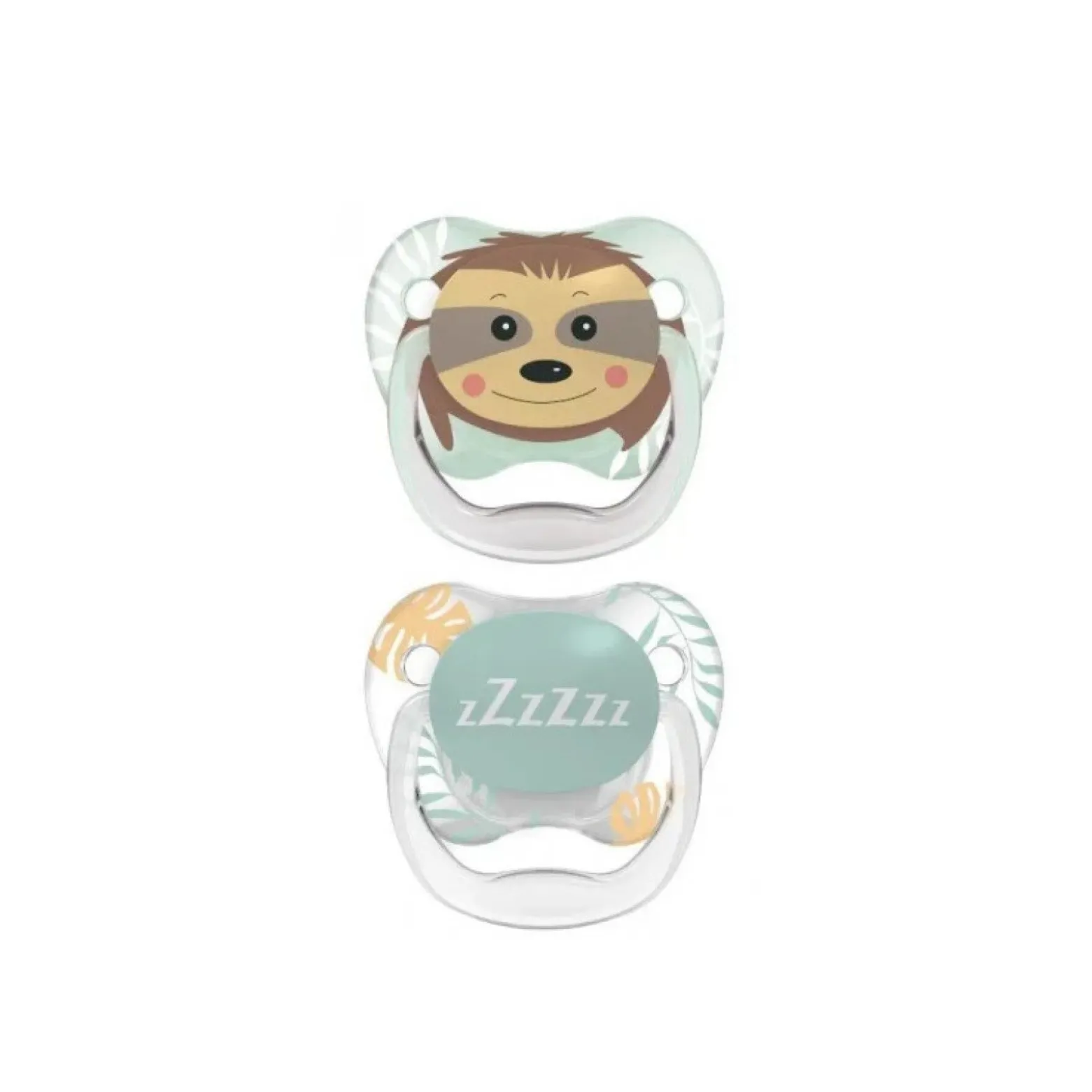 Dr. Brown's PreVent Animal Faces Pacifier 6-18m Green x2