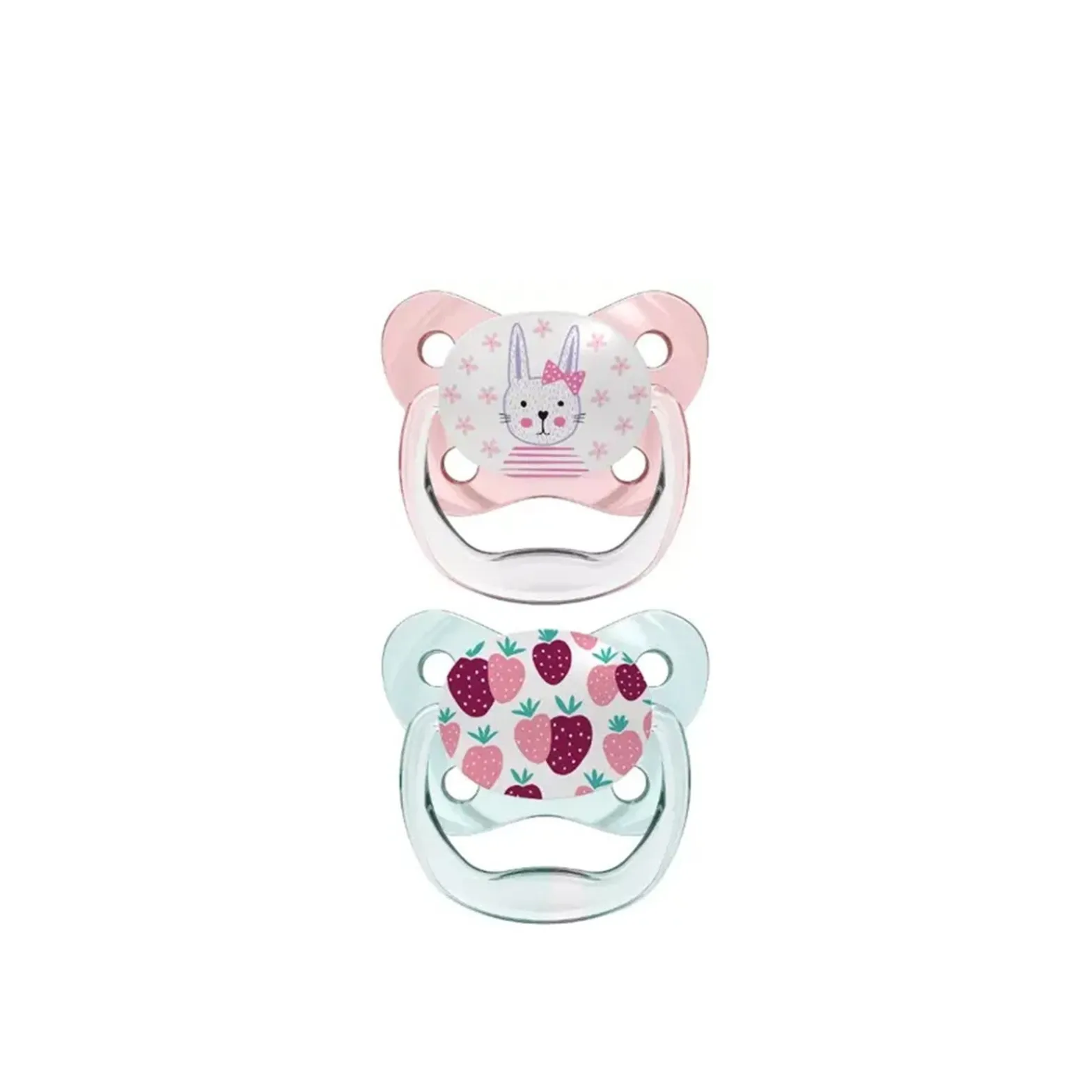 Dr. Brown’s PreVent Contoured Pacifier 0-6m Pink x2
