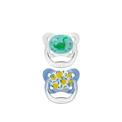 Dr. Brown's PreVent Contoured Pacifier 6-18m Blue x2