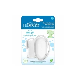 Dr. Brown’s Silicone Finger Toothbrush with Case 3m+