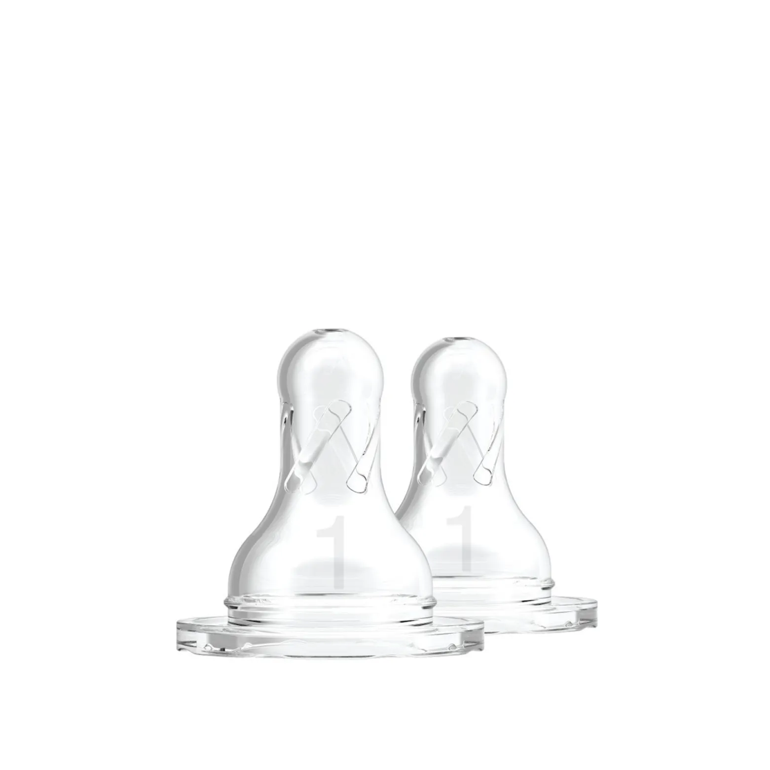 Dr. Brown's Slow Flow Narrow Baby Bottle Silicone Nipple 0m+ x2