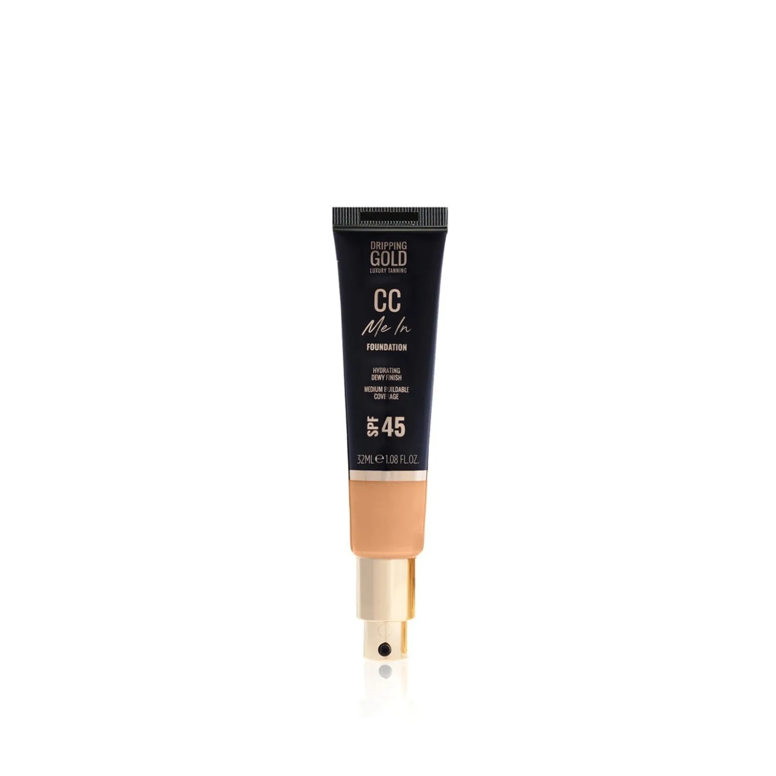 Dripping Gold Luxury Tanning CC Me In Foundation SPF45 05 Golden 32ml (1.08floz)