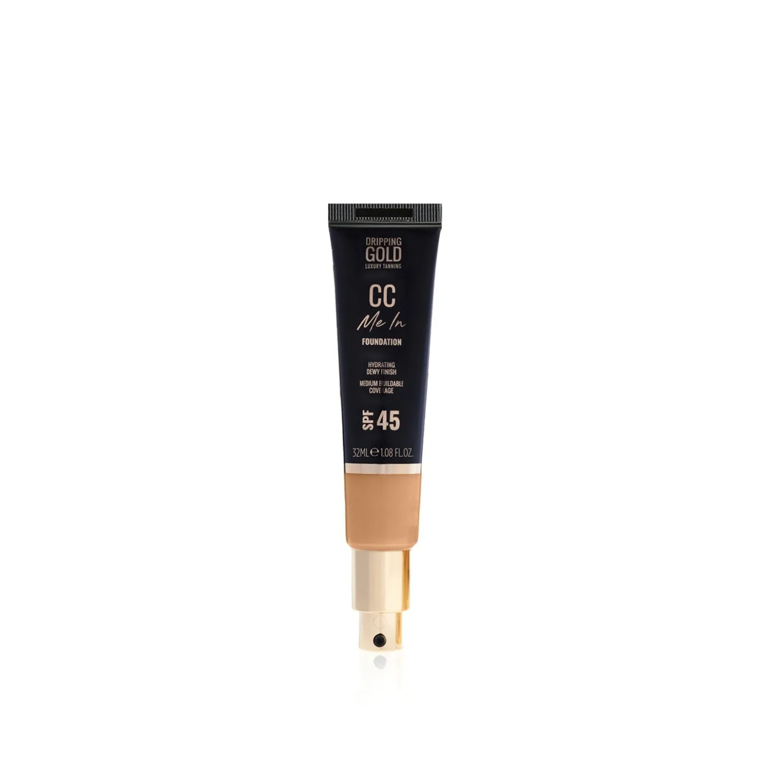 Dripping Gold Luxury Tanning CC Me In Foundation SPF45 06 Tan 32ml (1.08floz)