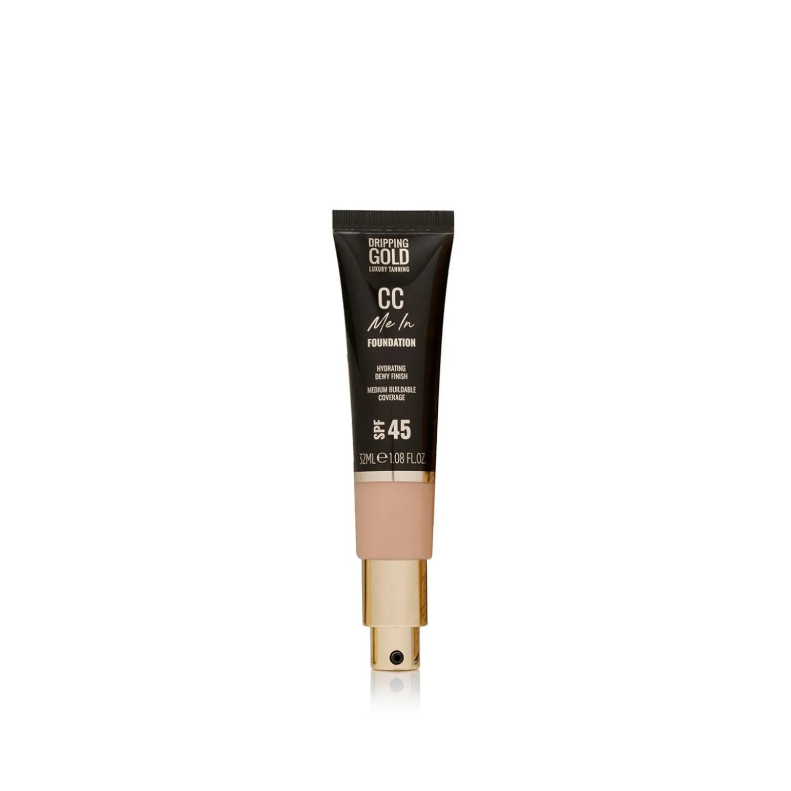 Dripping Gold Luxury Tanning CC Me In Foundation SPF45 3.5 Sand 32ml (1.08floz)