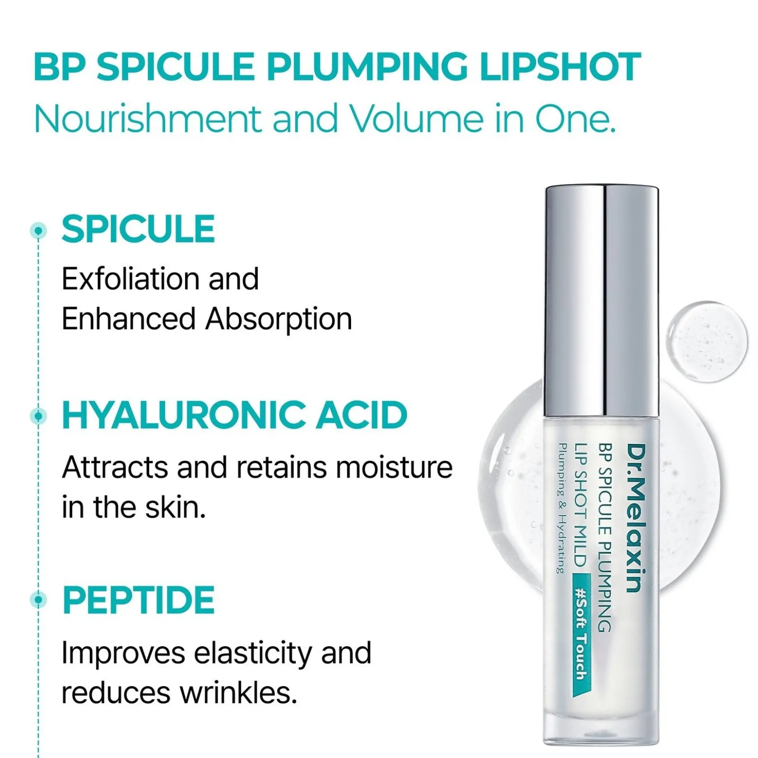 Dr.Melaxin Bio-Spicule Plumping Lip Shot Maxi #Hard Touch 4ml (0.13floz)