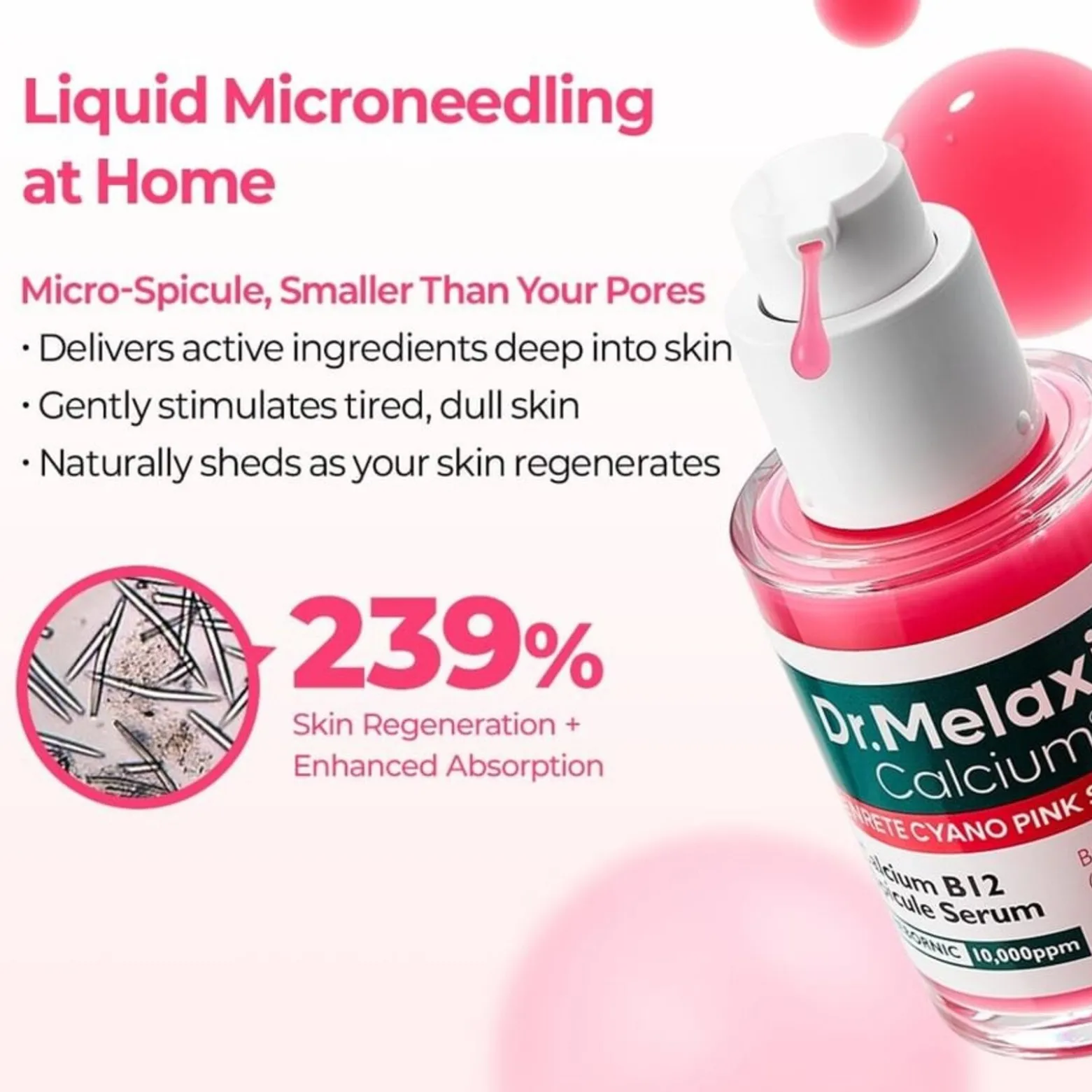 Dr.Melaxin Calcium Cemenrete Cyano Pink Spicule Serum 30ml (1.01floz)