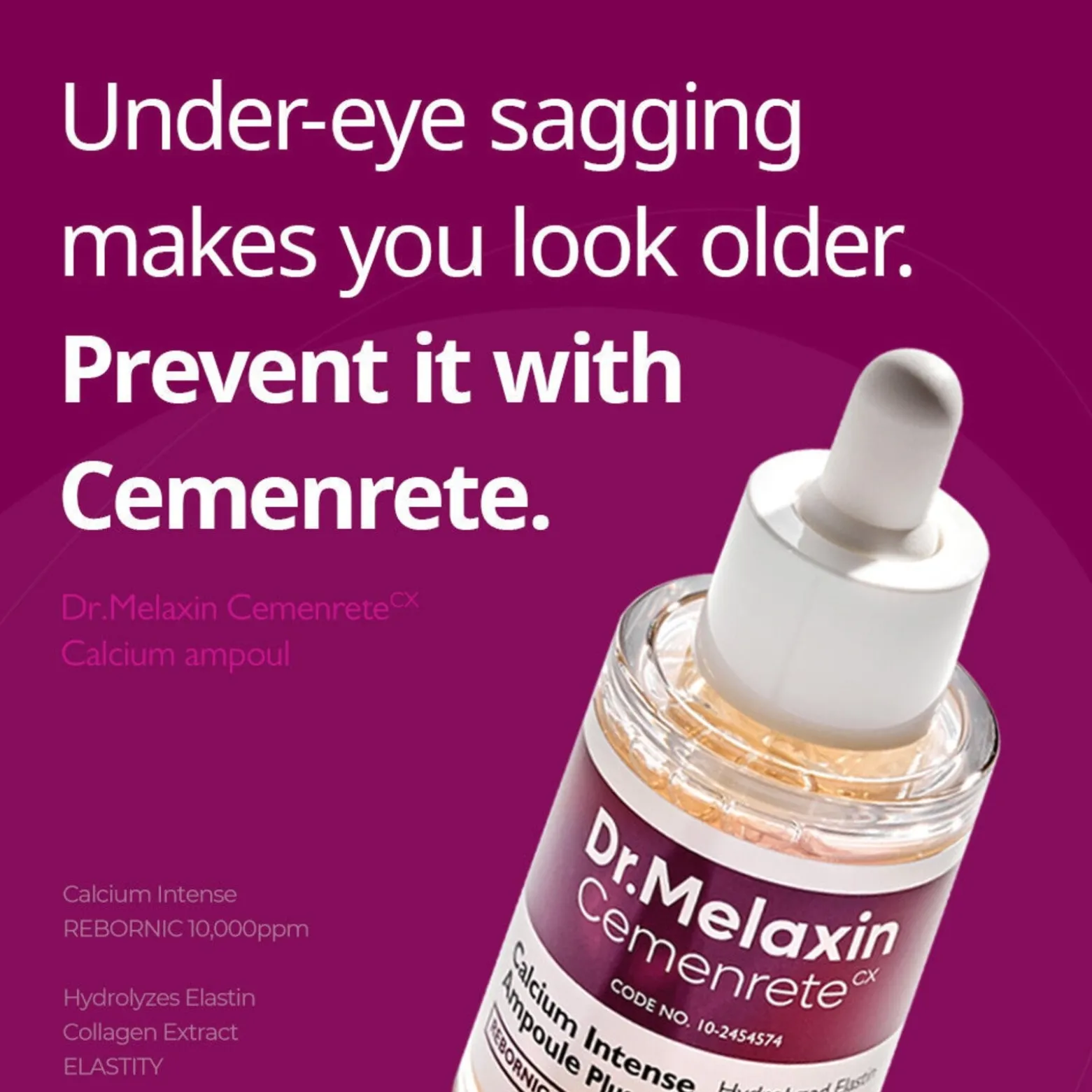 Dr.Melaxin Cemenrete Calcium Intense Ampoule Plus 30ml (1.01floz)