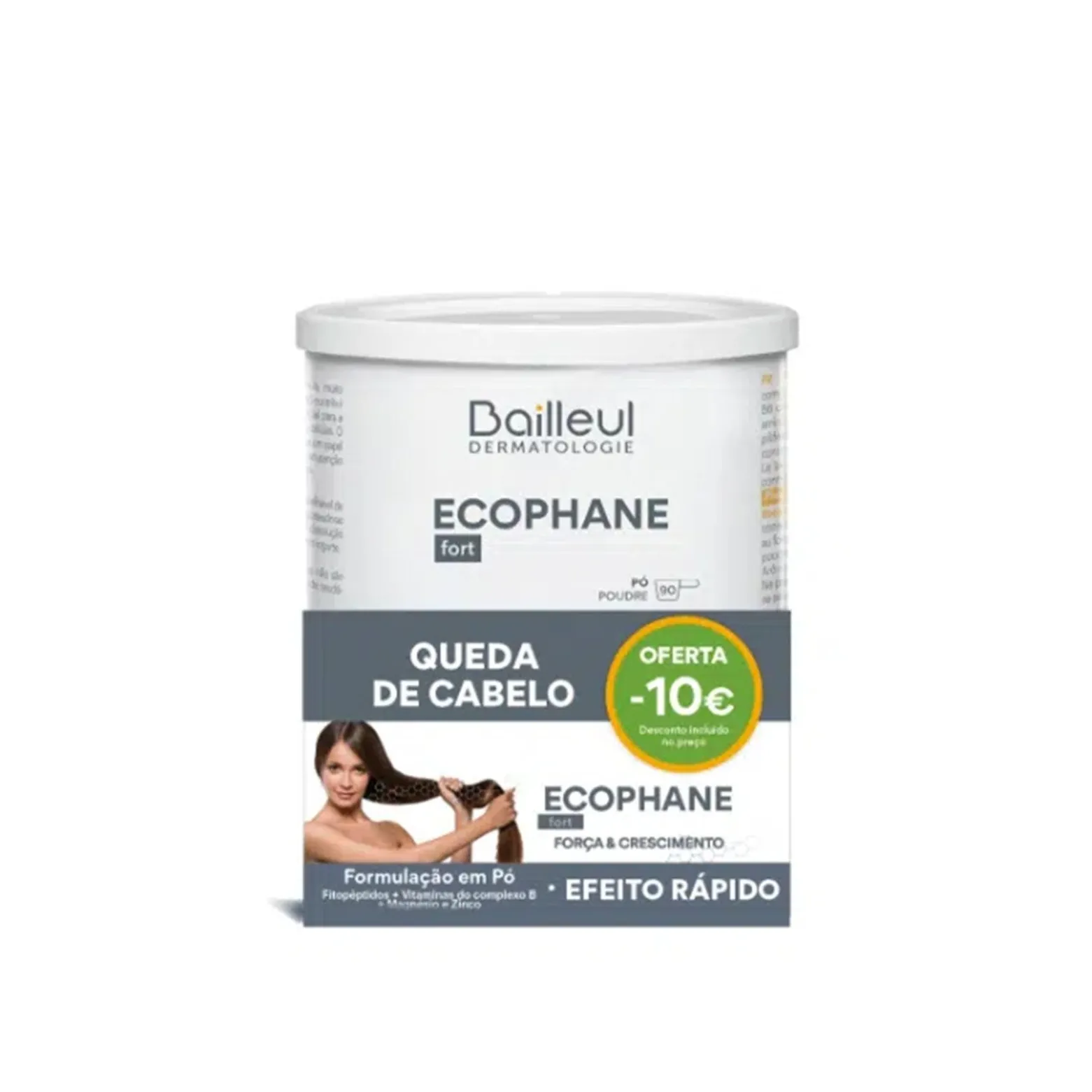 ECOPHANE Fort Strength & Growth Anti-Hair Loss Food Supplement Powder x90