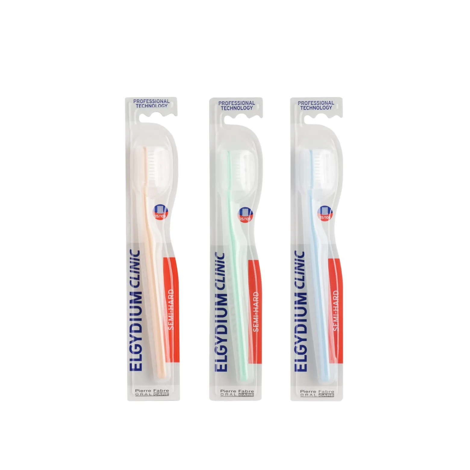 Elgydium Clinic 25/100 Semi-Hard Toothbrush x1