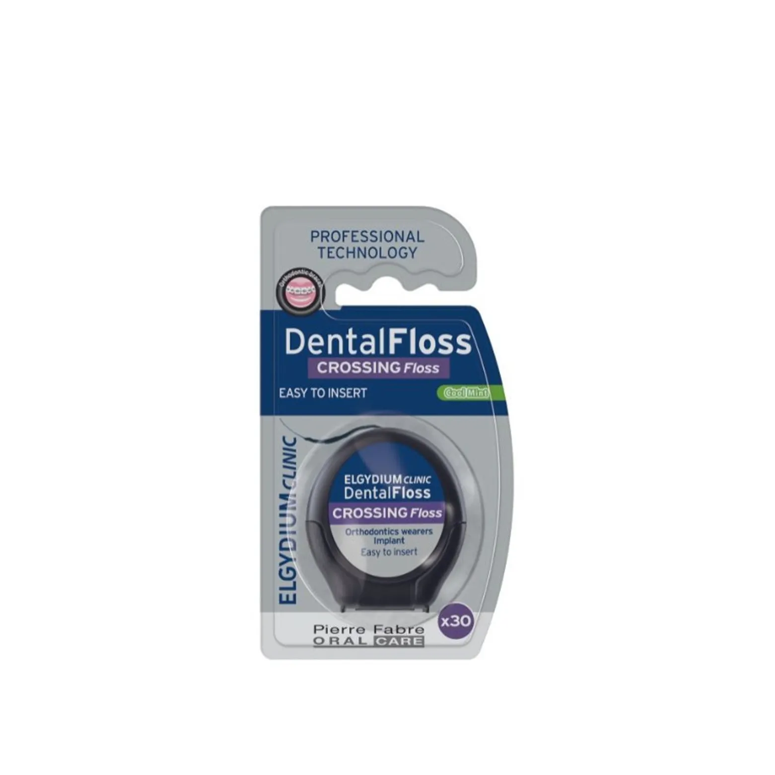 Elgydium Clinic Crossing Dental Floss Cool Mint x30