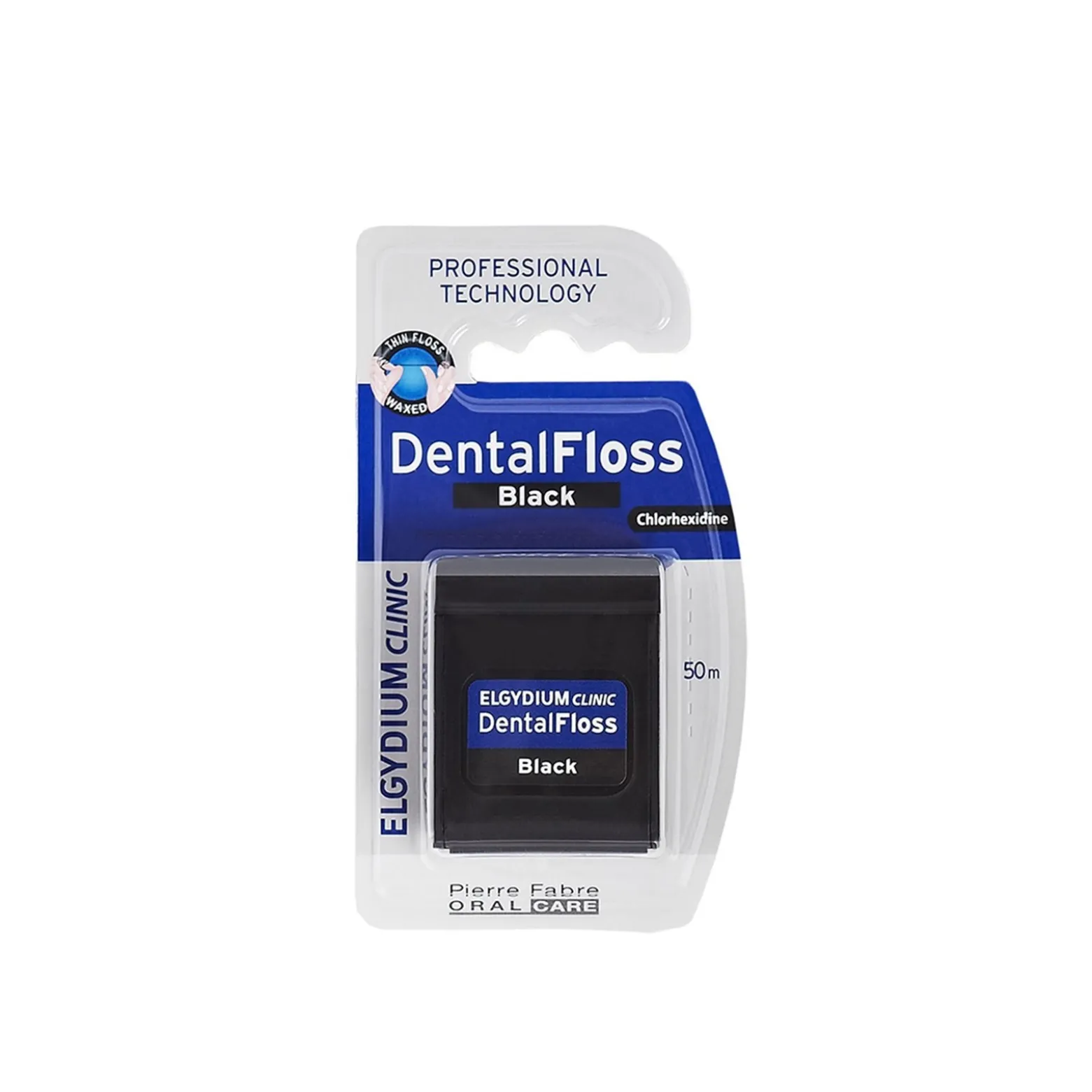 Elgydium Clinic Dental Floss Black 50m