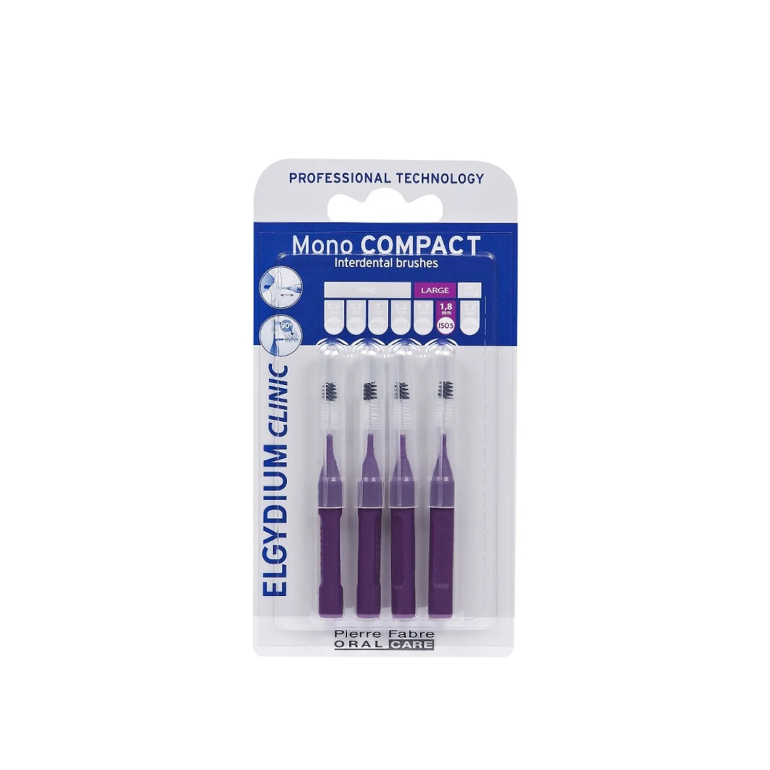 Elgydium Clinic Mono Compact Interdental Brushes ISO 5 x4
