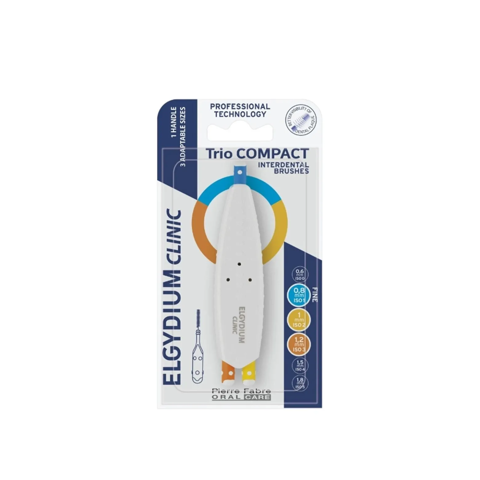 Elgydium Clinic Trio Compact Interdental Brushes ISO 1/2/3 x3