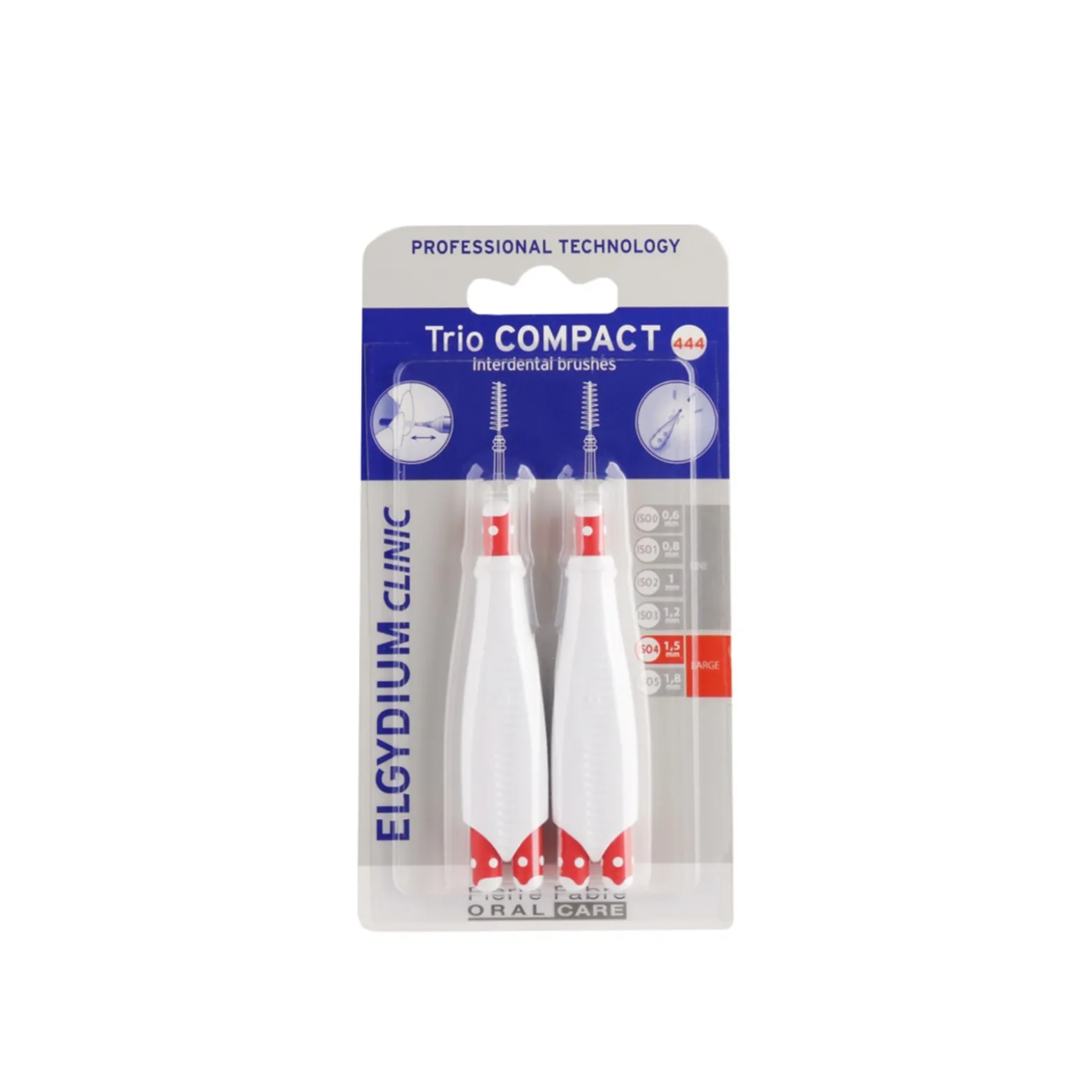 Elgydium Clinic Trio Compact Interdental Brushes ISO 4 x6
