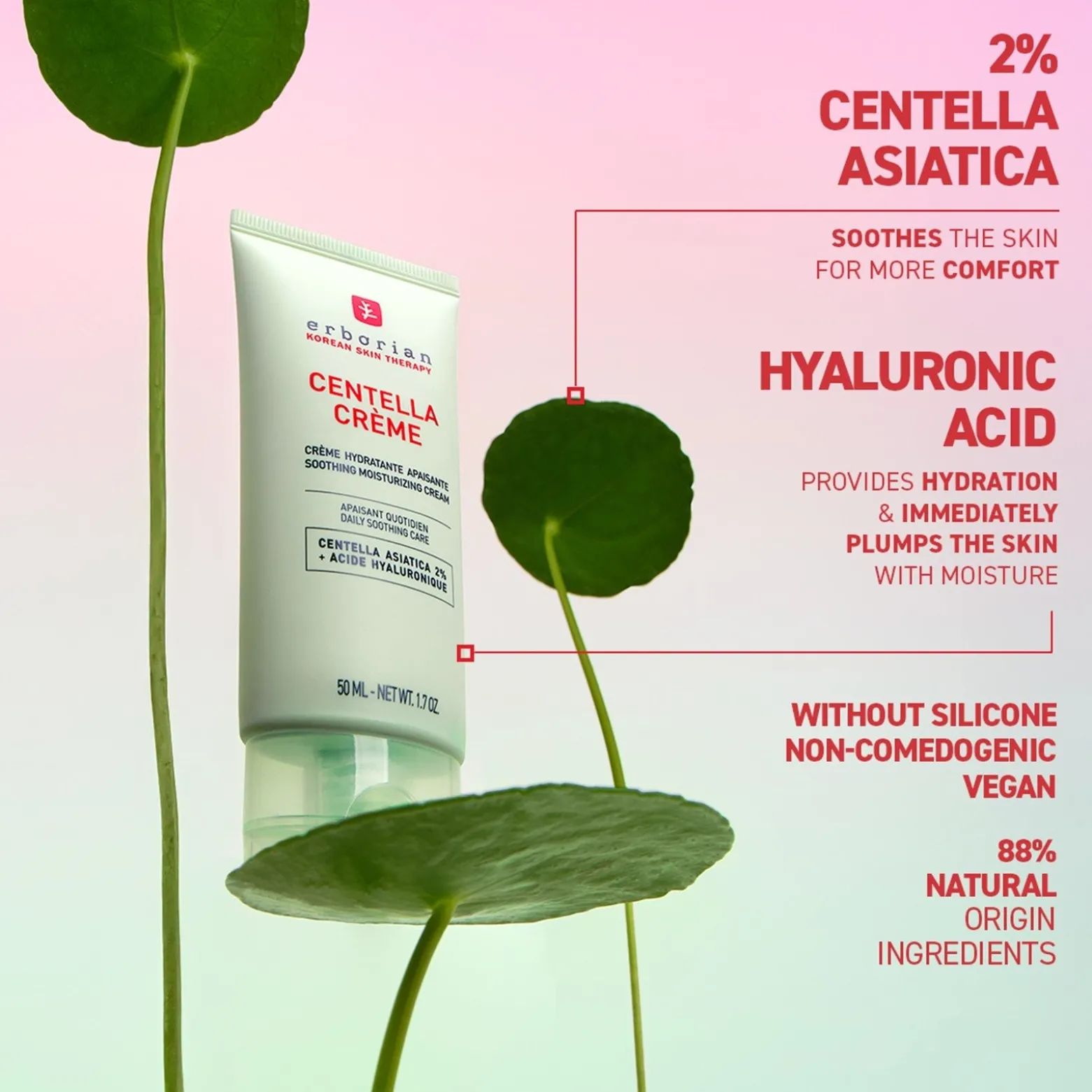Erborian Centella Crème Soothing Moisturizing Cream 50ml (1.7oz)