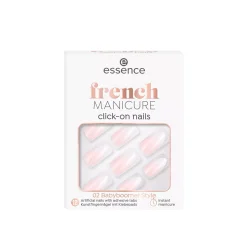 essence French Manicure Click-On Nails 02 Babyboomer Style x12