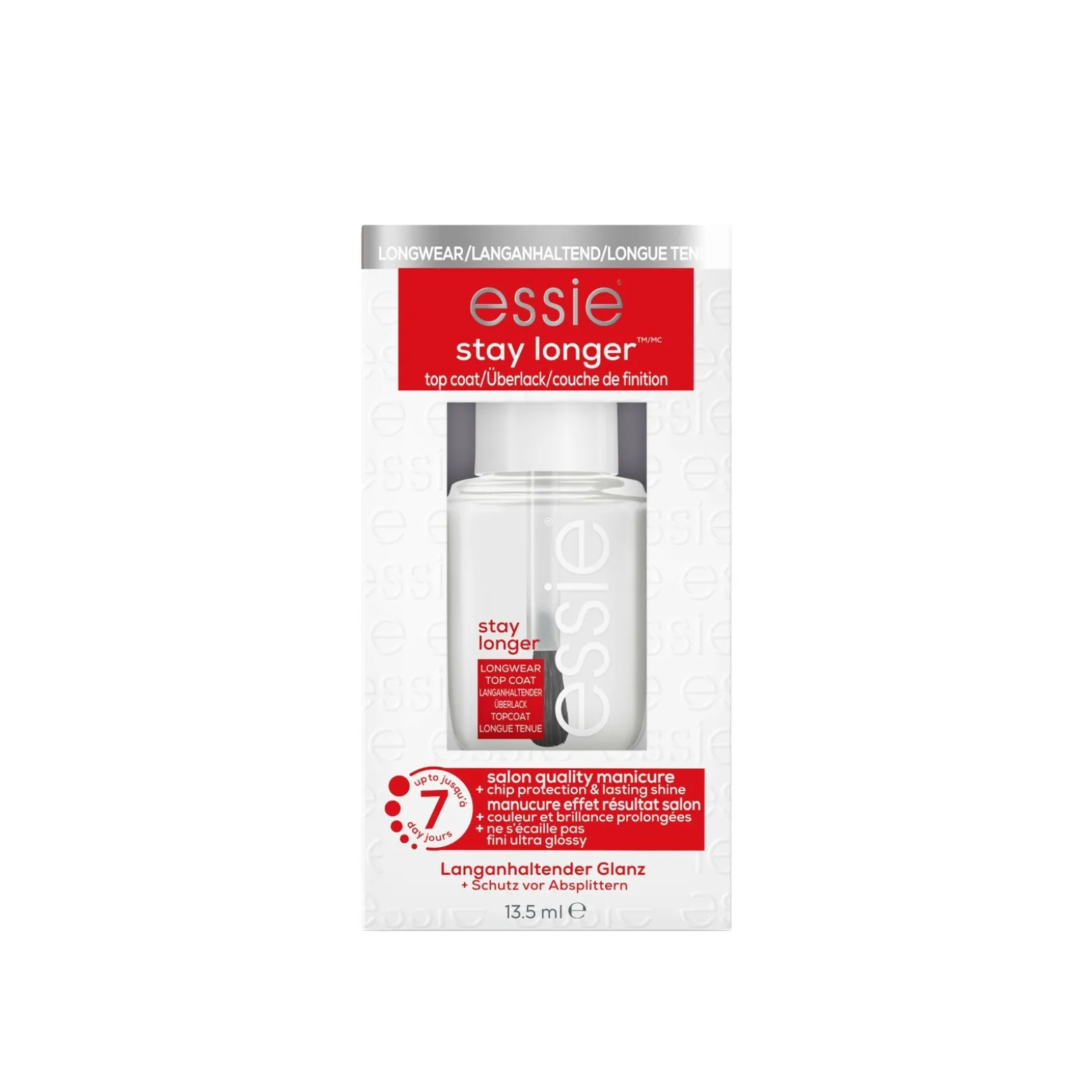 essie Stay Longer Top Coat 13.5ml (0.45floz)