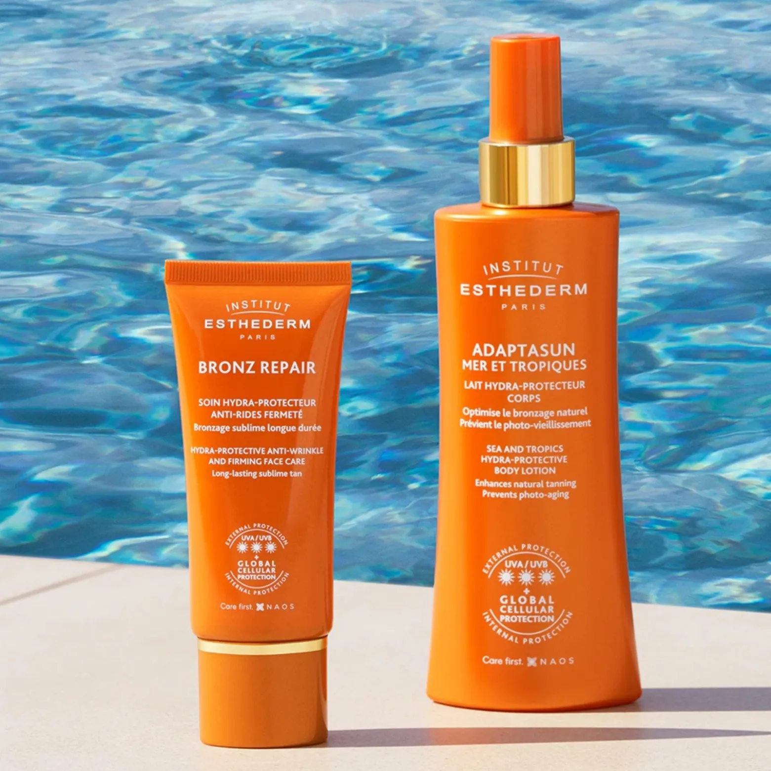 Esthederm Sun Adaptasun Sea & Tropics Body Lotion Strong Sun Sunscreen 200ml (6.76floz)