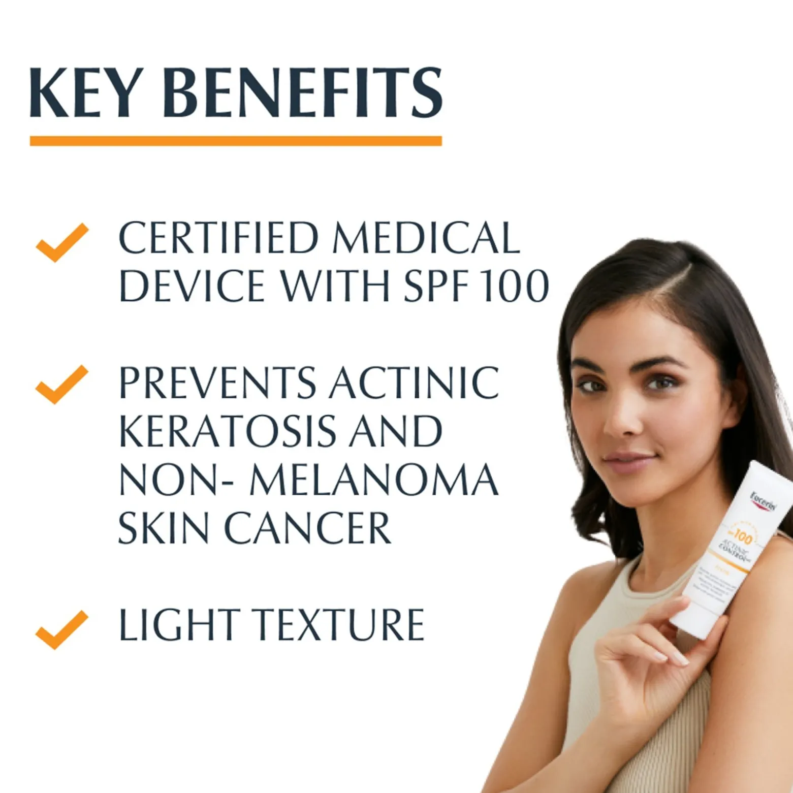 Eucerin Actinic Control MD Fluid 100 Actinic Keratosis 80ml (2.71floz)