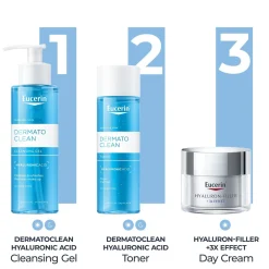 Eucerin DermatoCLEAN Cleansing Gel Hyaluronic Acid 200ml (6.76floz)