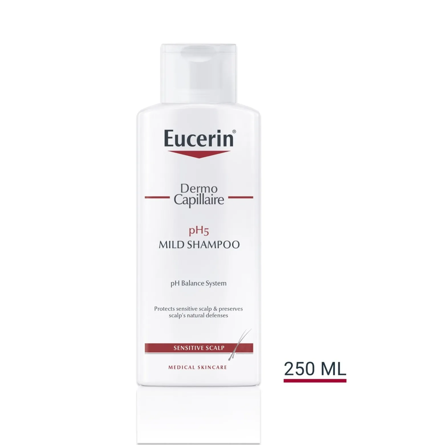 Eucerin DermoCapillaire pH5 Shampoo Sensitive Scalp 250ml (8.45floz)