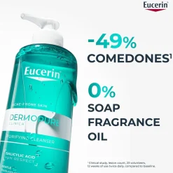 Eucerin DERMOPURE Clinical Purifying Cleansing Gel Acne-Prone Skin 200ml (6.76floz)