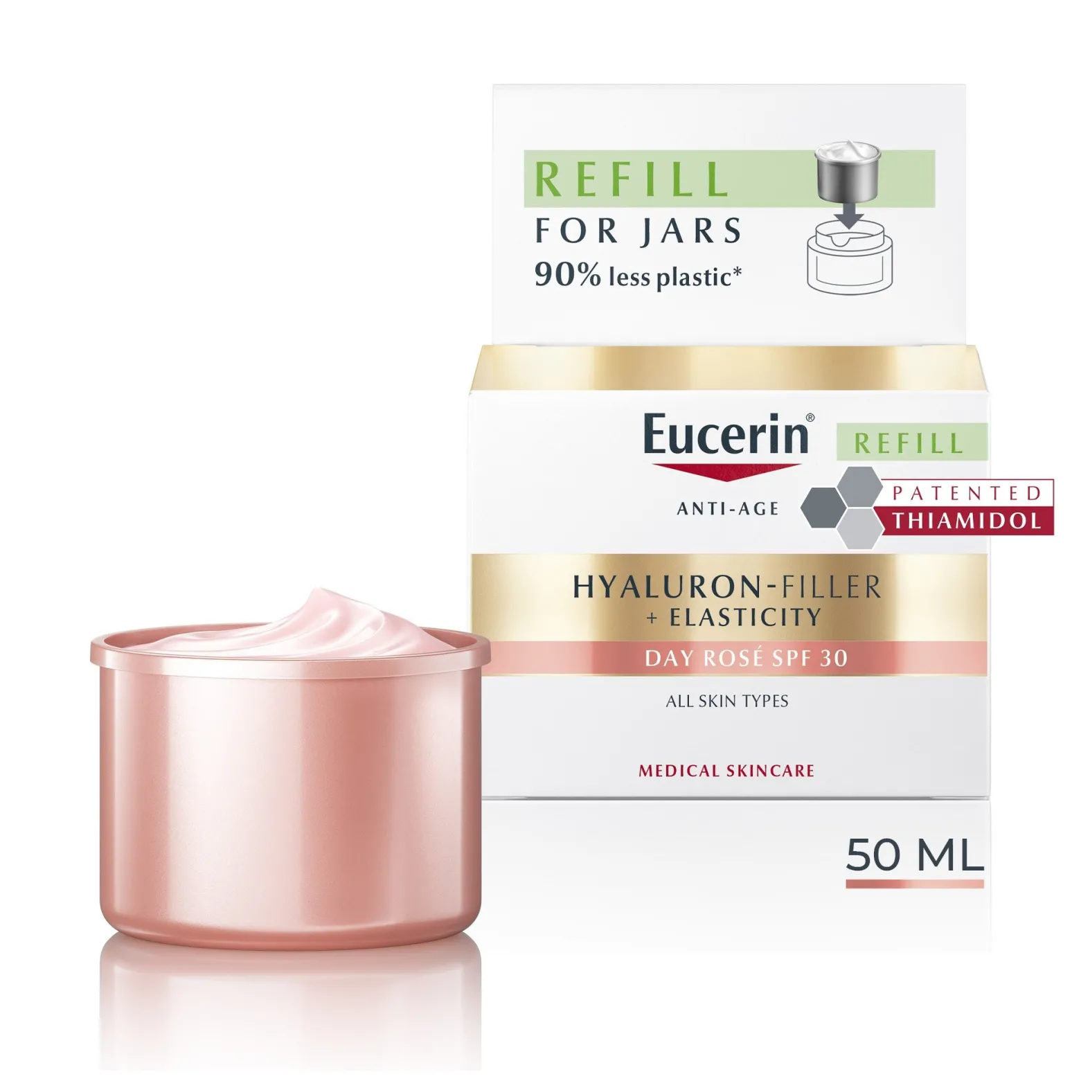 Eucerin Hyaluron-Filler + Elasticity Day Cream Rosé SPF30 Refill 50ml (1.69floz)