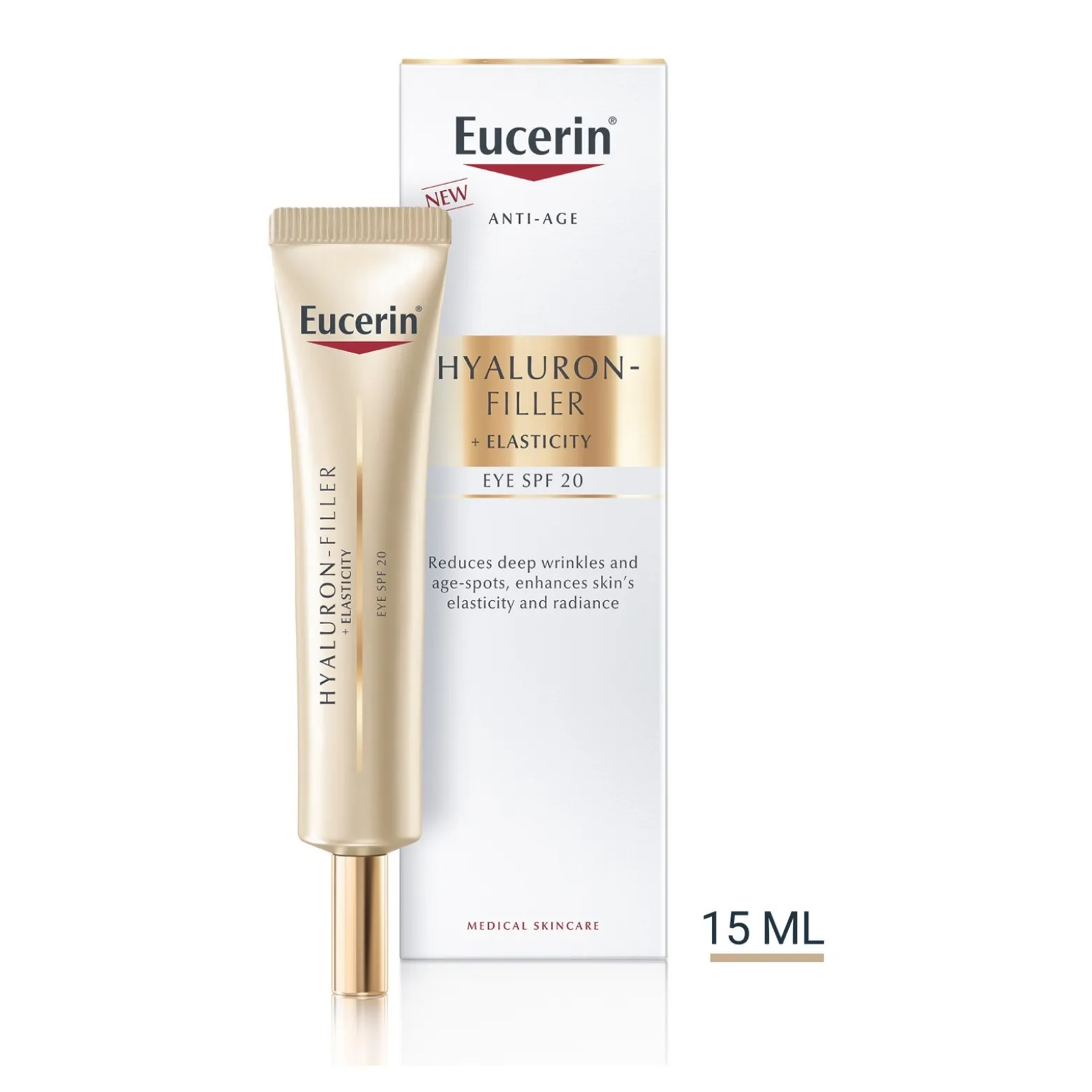 Eucerin Hyaluron-Filler + Elasticity Eye Cream SPF20 Anti-Aging 15ml (0.51floz)