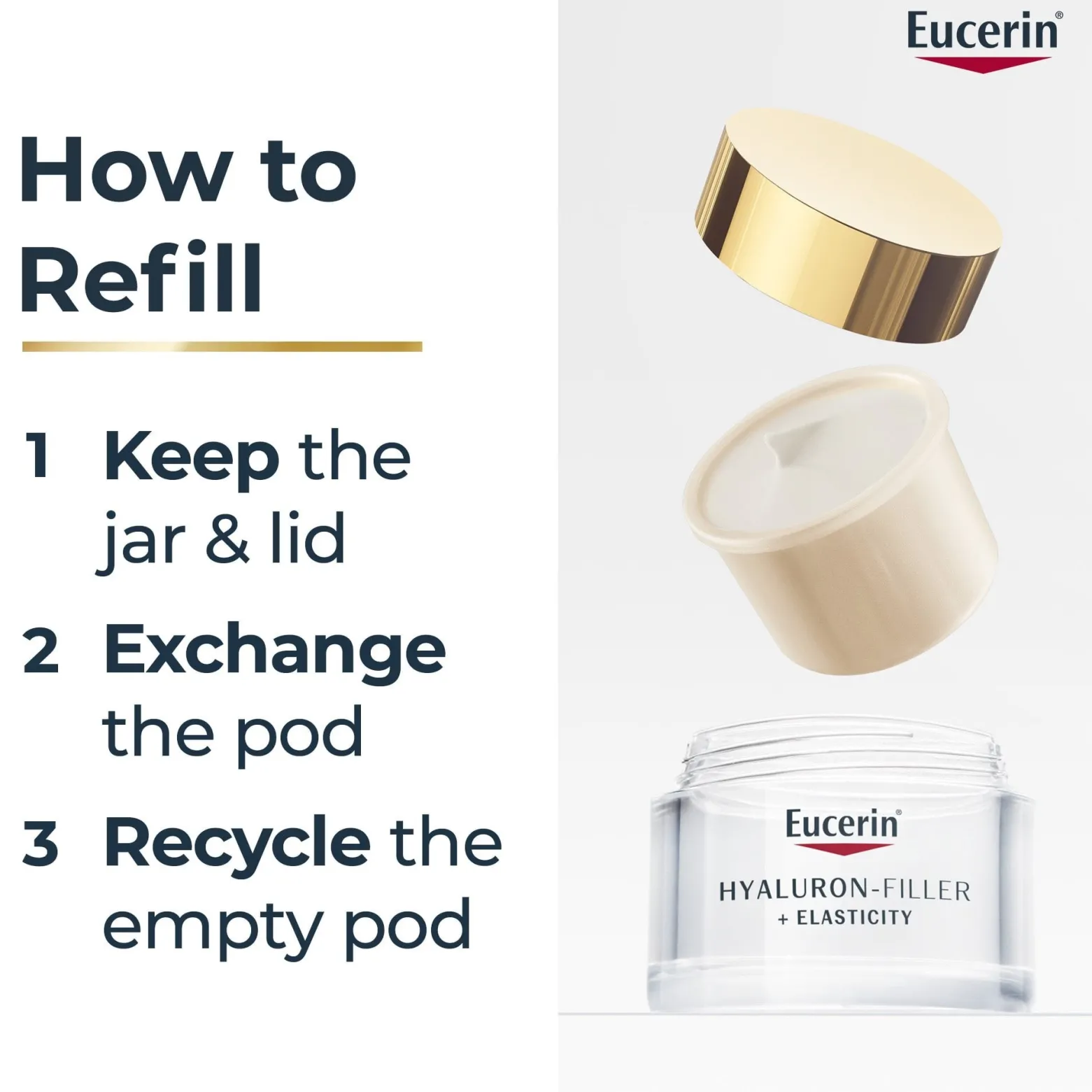 Eucerin Hyaluron-Filler + Elasticity Day Cream SPF30 Refill 50ml (1.69floz)