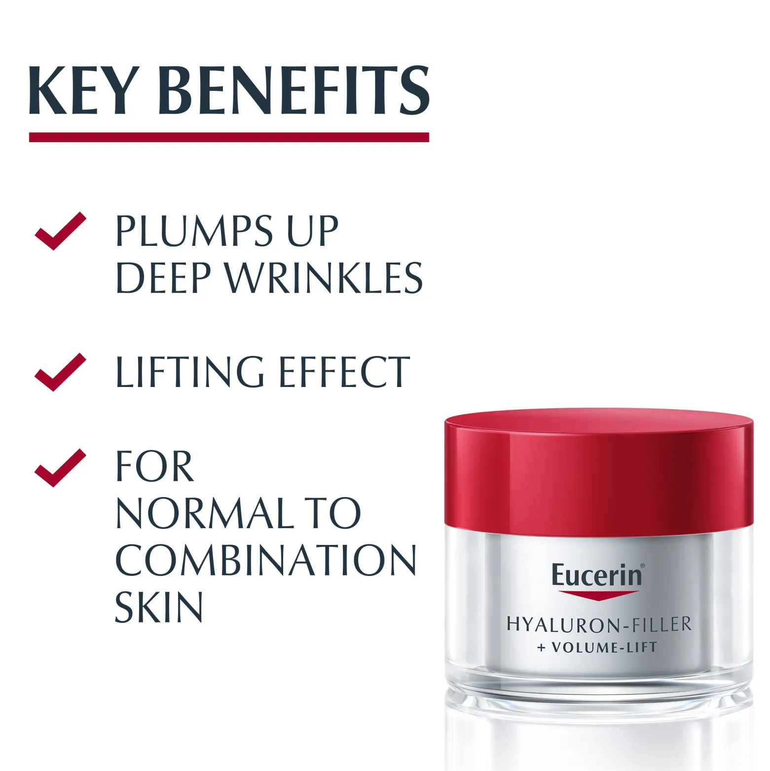 Eucerin Hyaluron-Filler + Volume-Lift Day Cream SPF15 Firmness 50ml (1.69floz)
