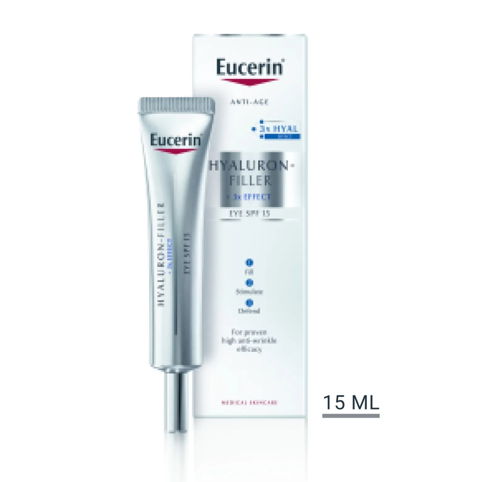 Eucerin Hyaluron-Filler 3x Effect Eye Cream SPF15 Anti-Aging 15ml (0.51floz)