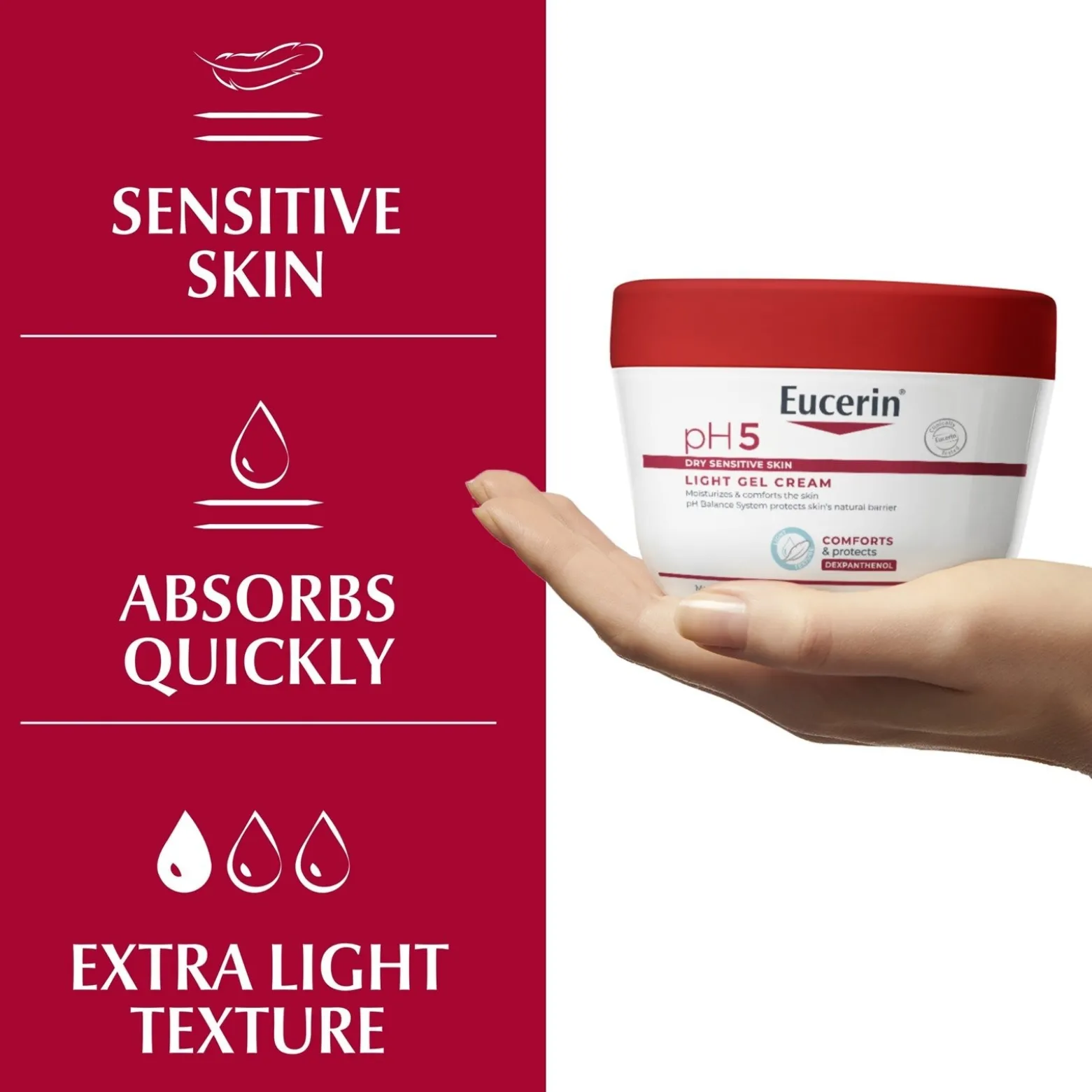 Eucerin pH5 Light Gel-Cream 350ml (11.83floz)