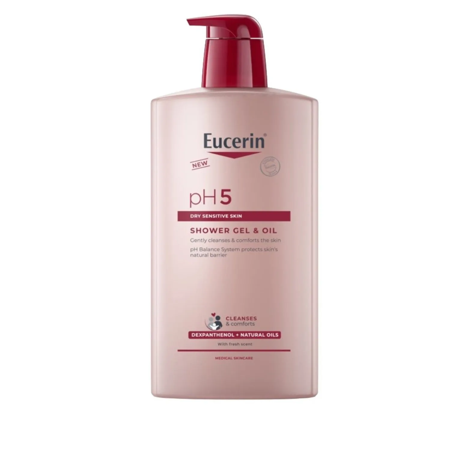 Eucerin pH5 Shower Gel & Oil 1L (33.81floz)