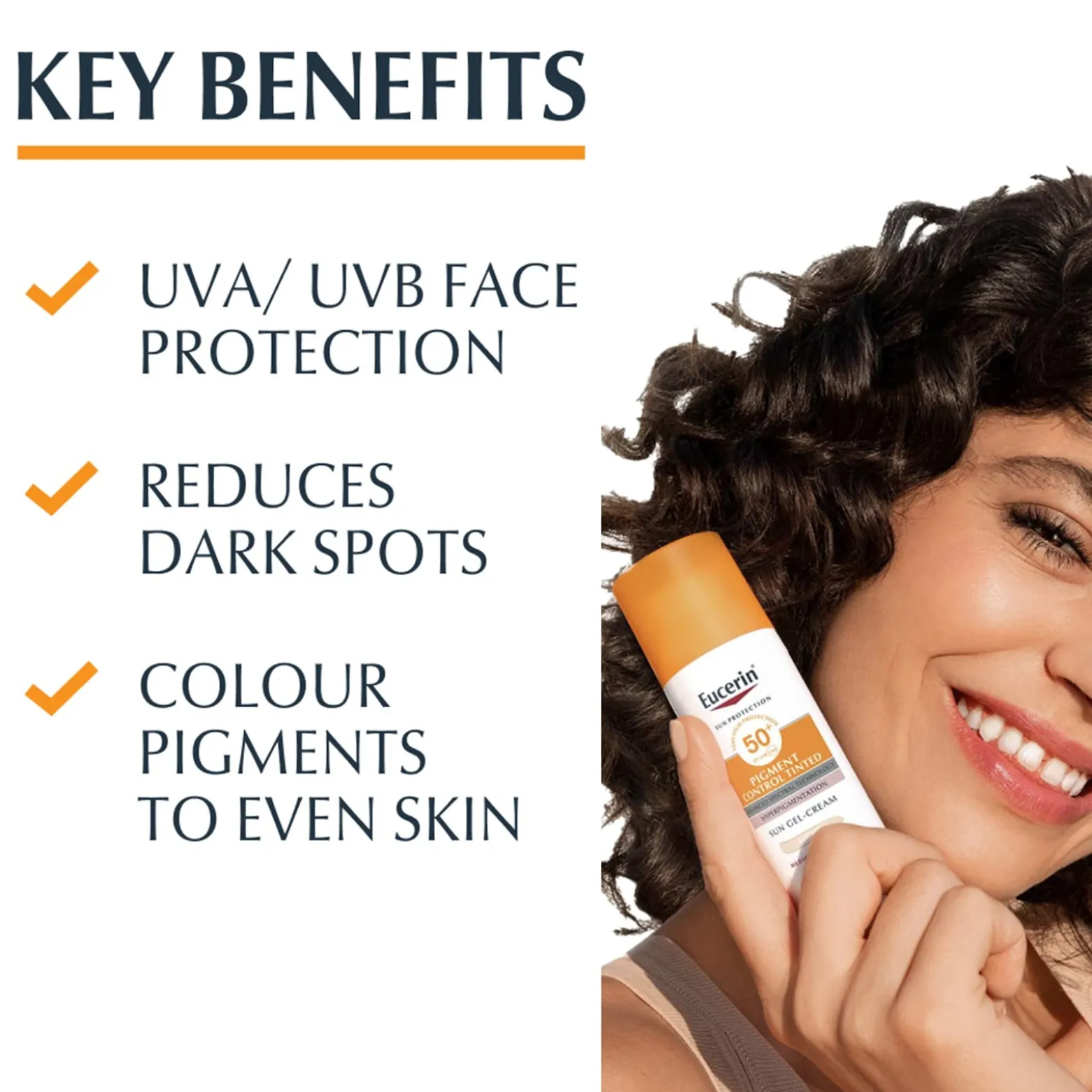 Eucerin Sun Pigment Control Sun Tinted Gel-Cream SPF50+ Light 50ml (1.69floz)